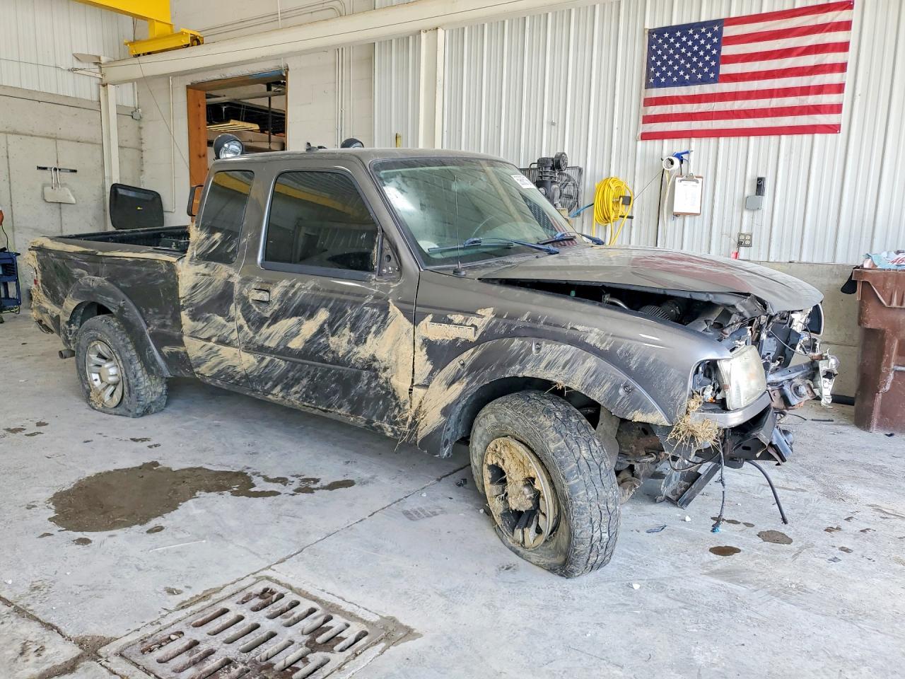 2008 Ford Ranger Super Cab Серый vin: 1FTZR45E48PA11868