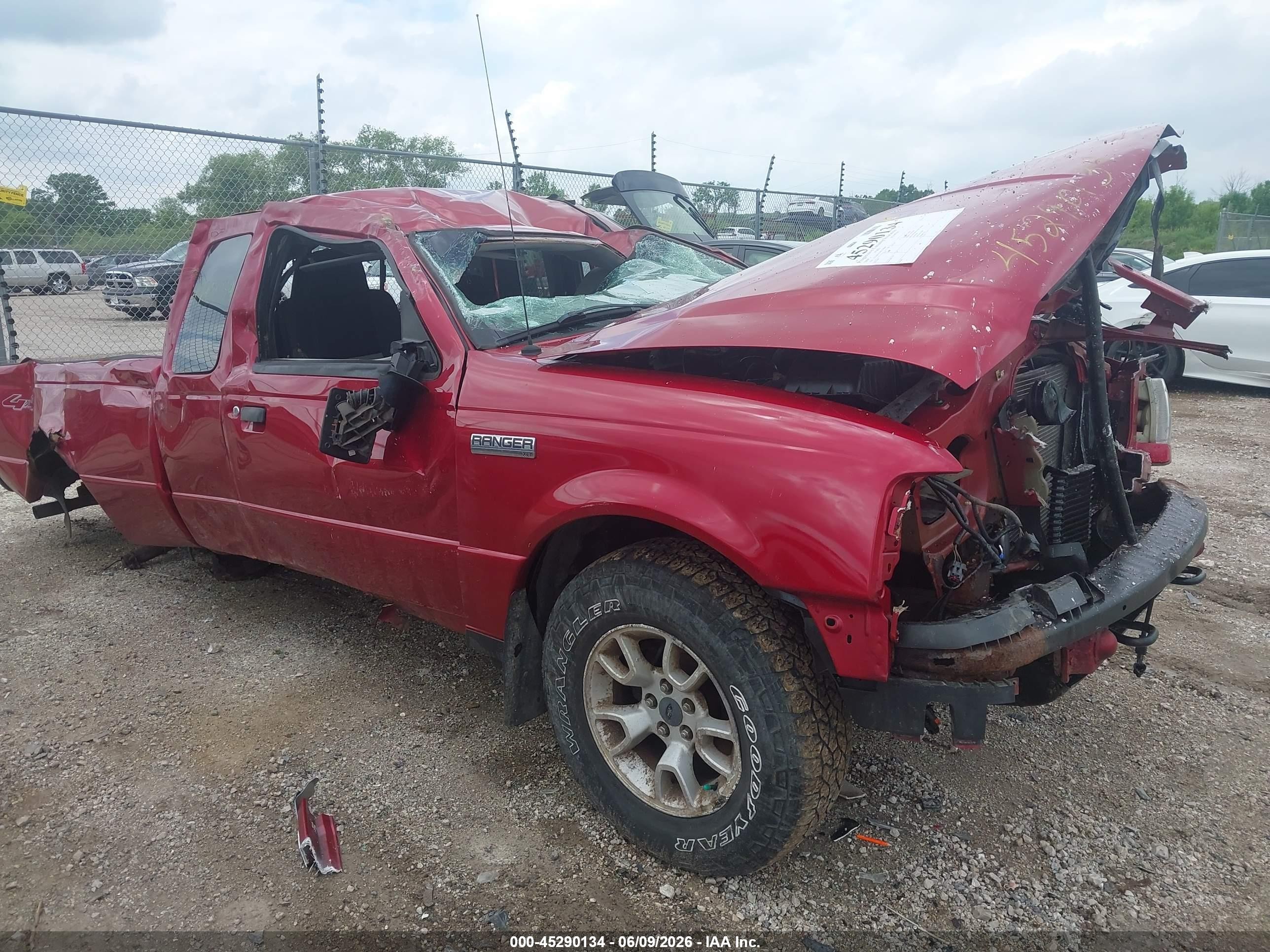 2008 Ford Ranger Xlt Red vin: 1FTZR45E48PA58088