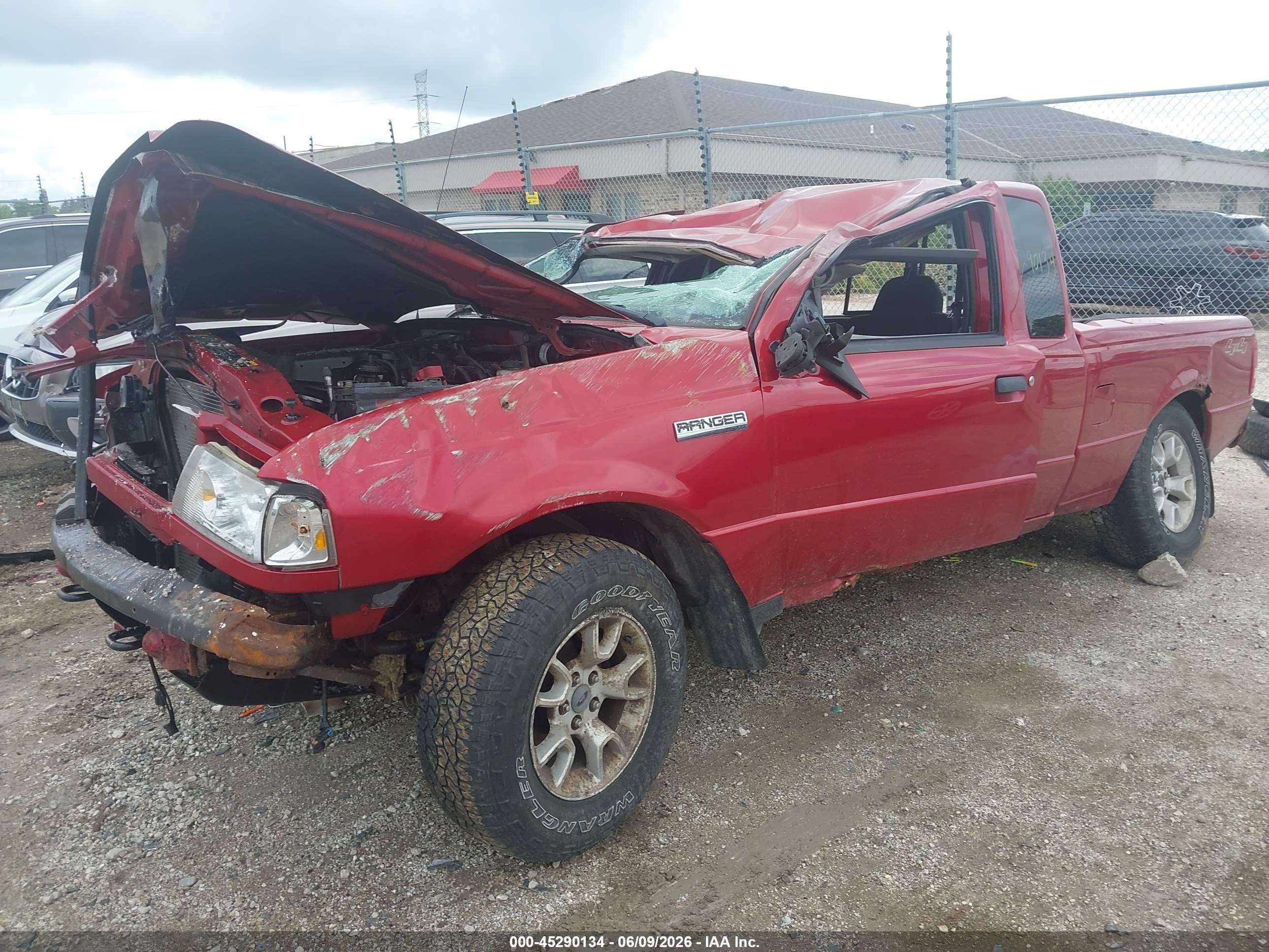 2008 Ford Ranger Xlt Red vin: 1FTZR45E48PA58088