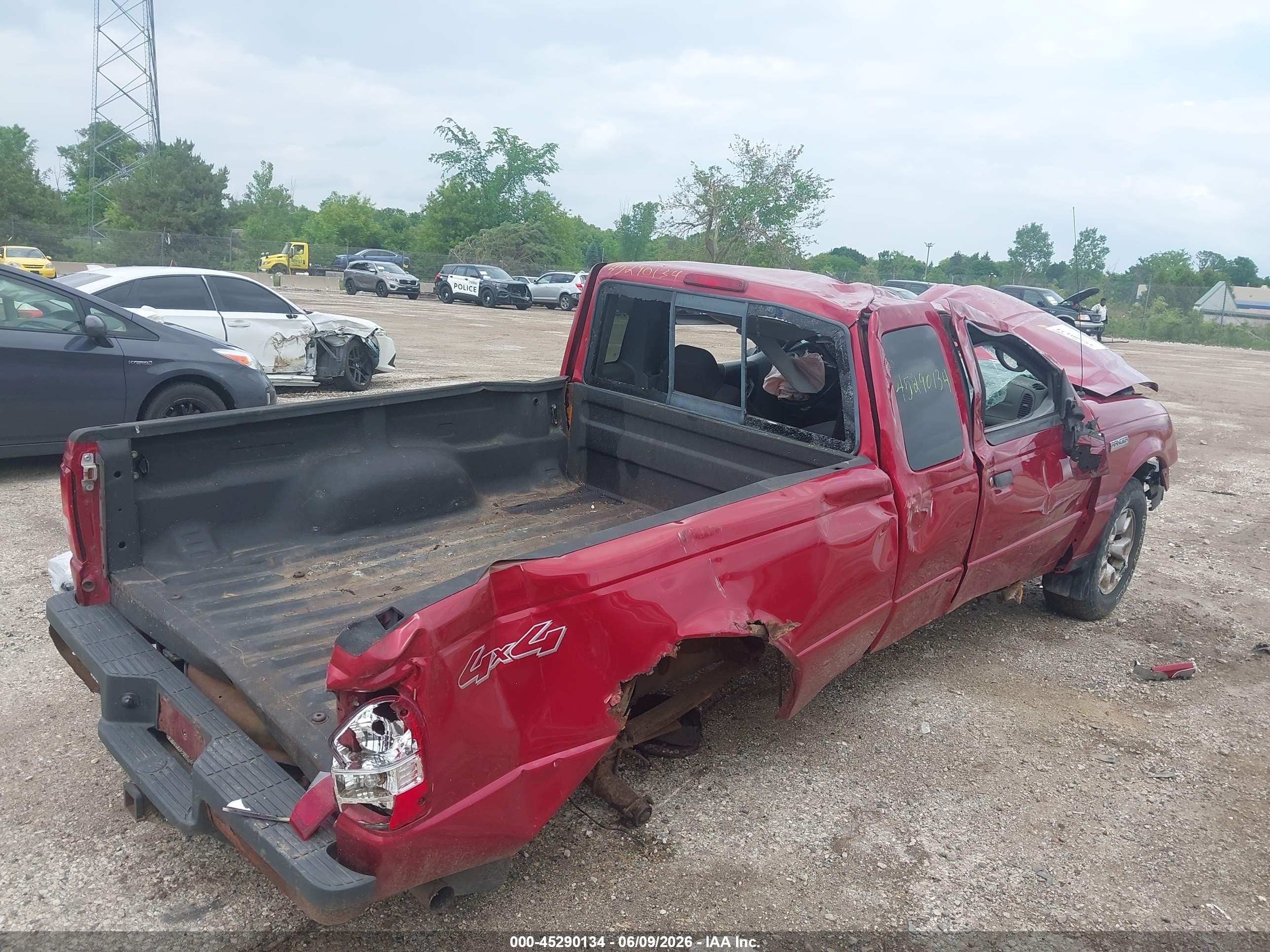 2008 Ford Ranger Xlt Red vin: 1FTZR45E48PA58088