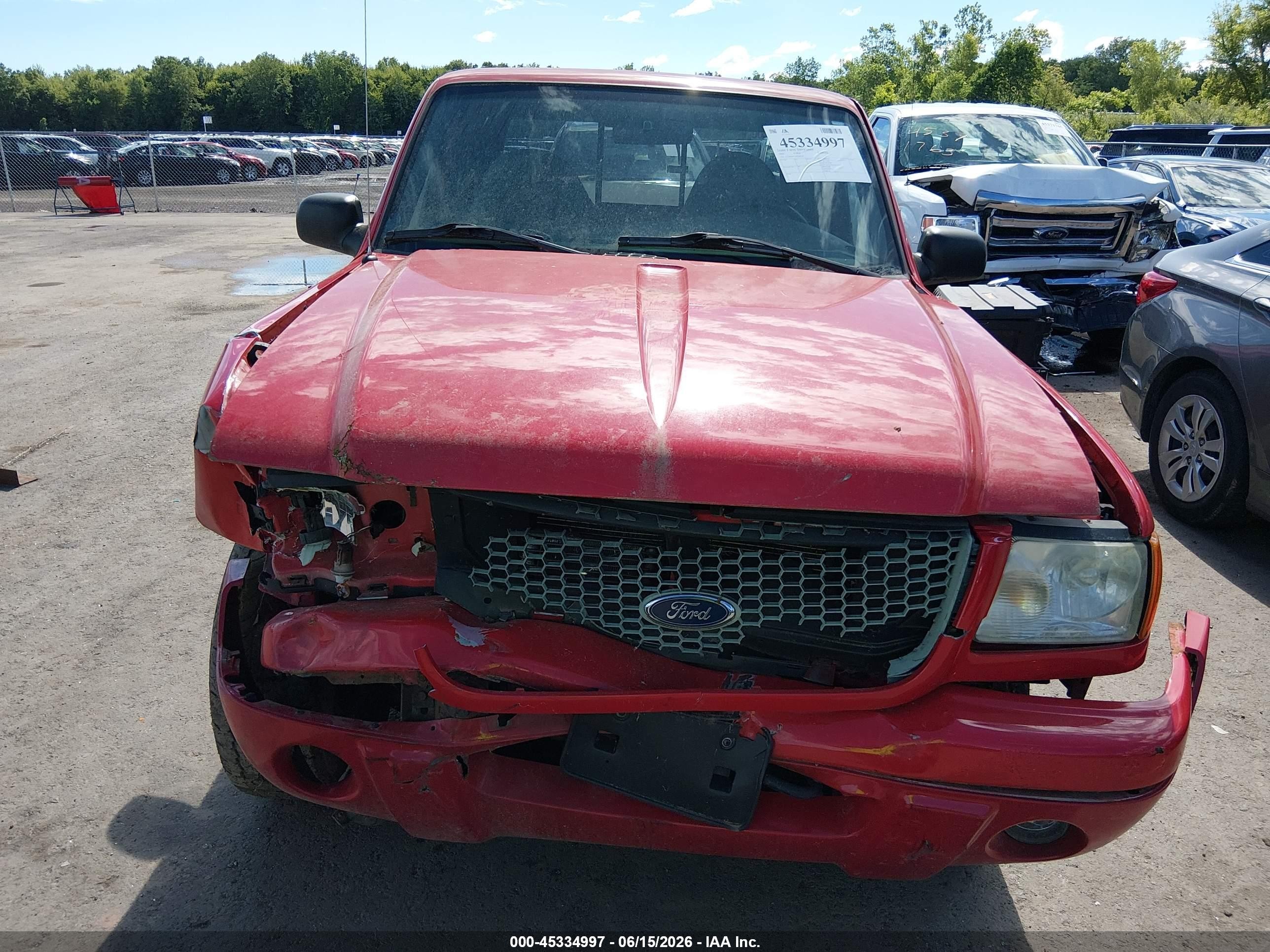 2002 Ford Ranger Edge/xlt Red vin: 1FTZR45E52PA88630