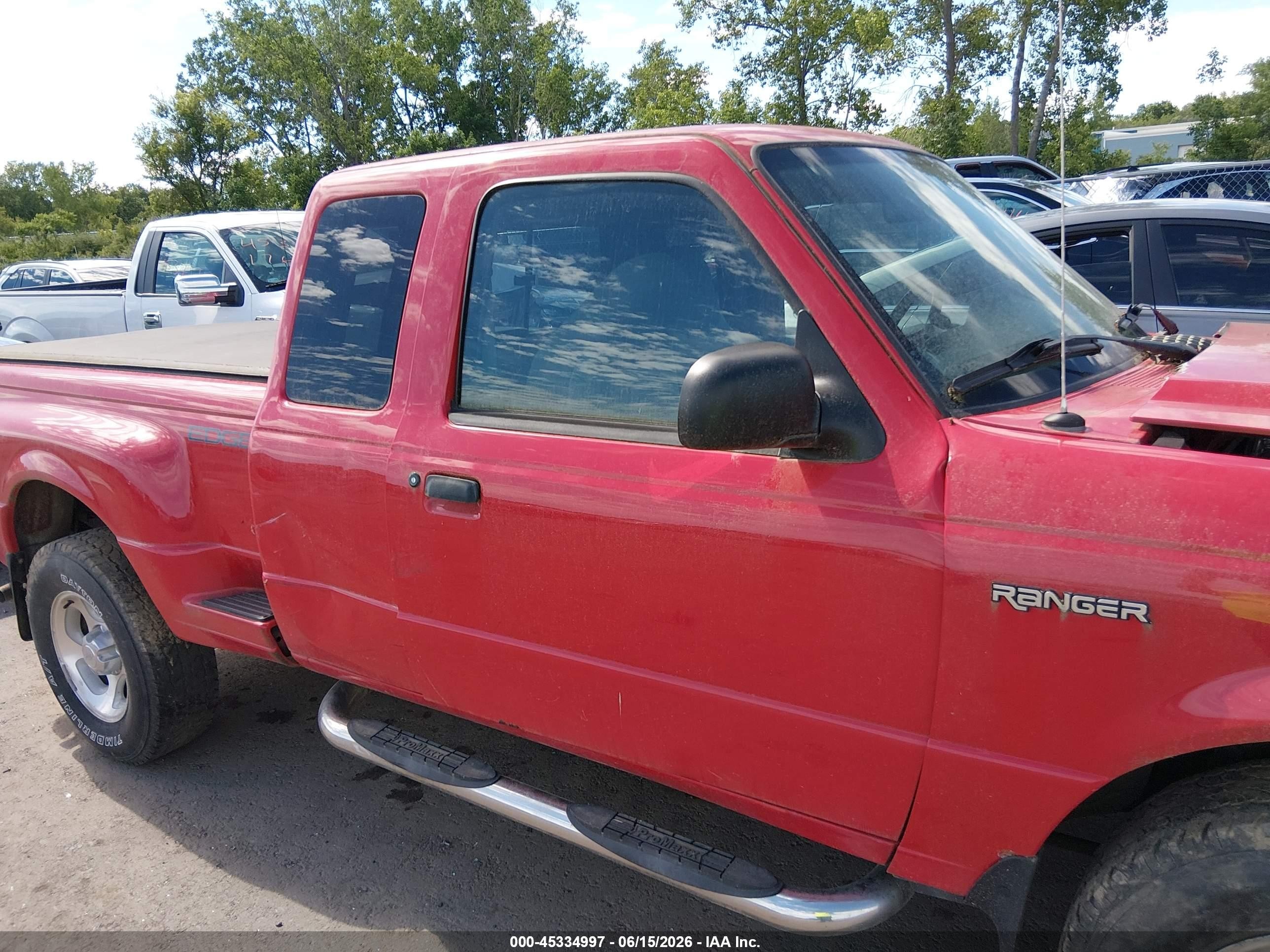 2002 Ford Ranger Edge/xlt Red vin: 1FTZR45E52PA88630