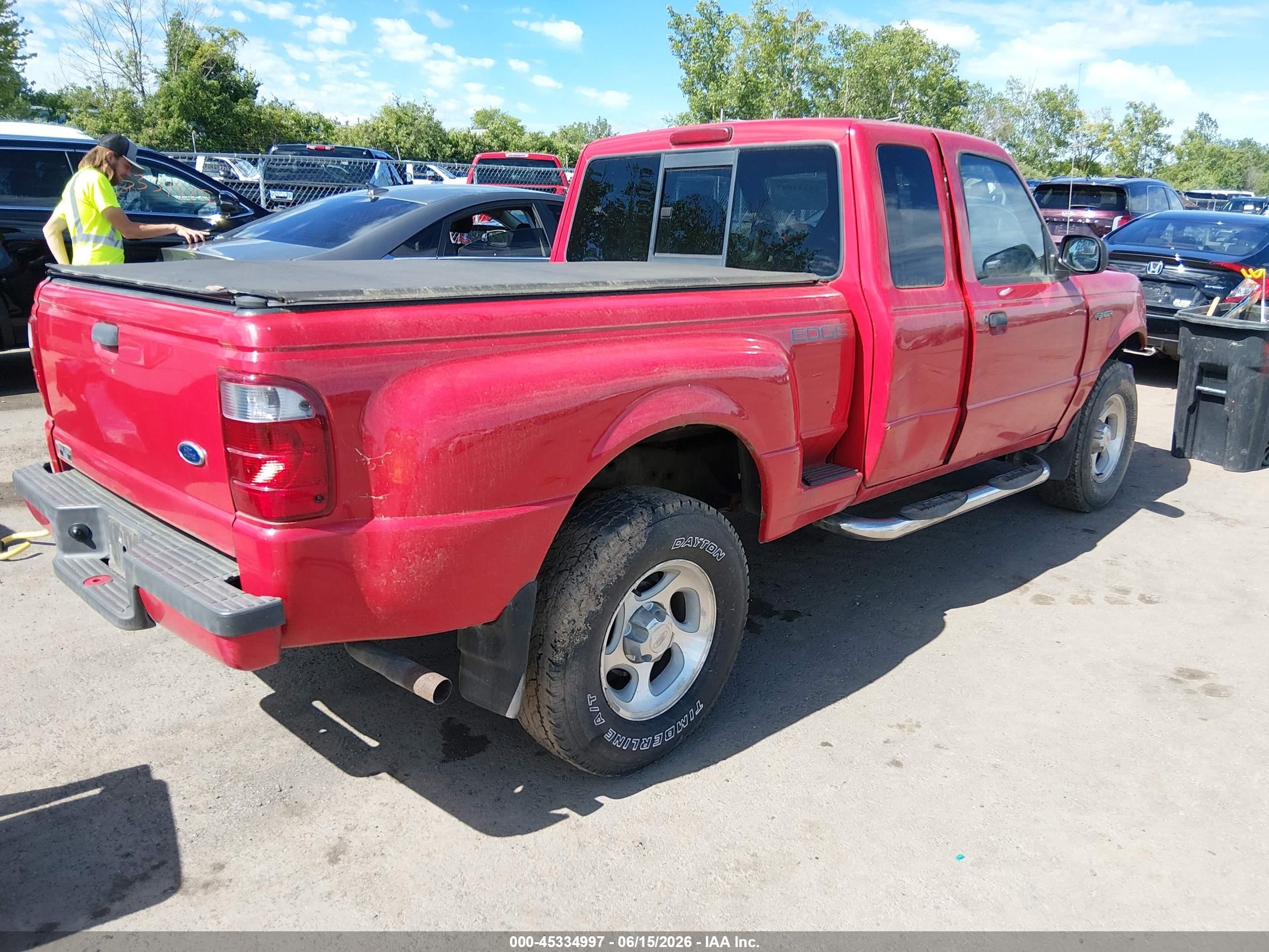 2002 Ford Ranger Edge/xlt Red vin: 1FTZR45E52PA88630