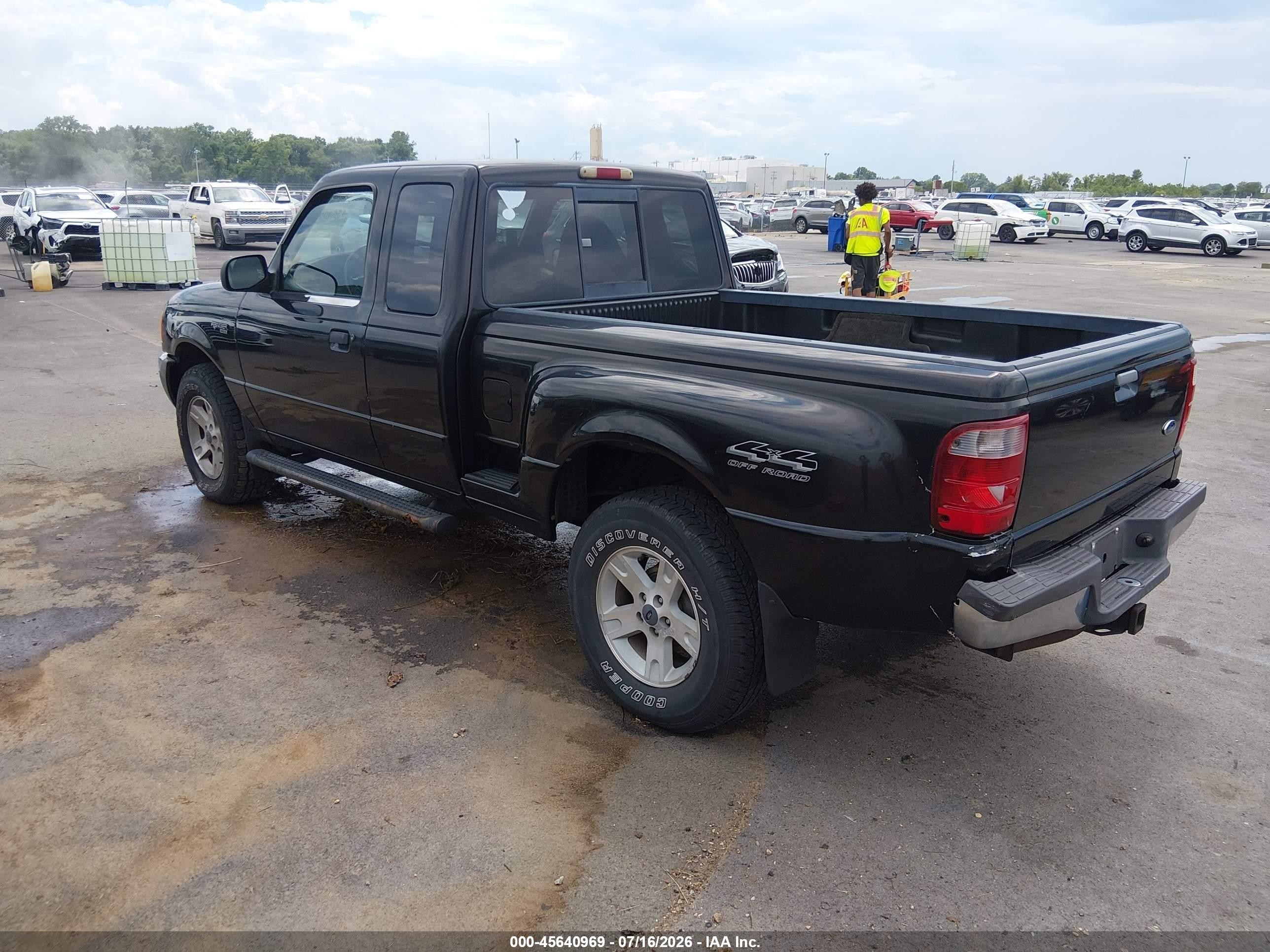 2002 Ford Ranger Edge/xlt Black vin: 1FTZR45E52PB00033