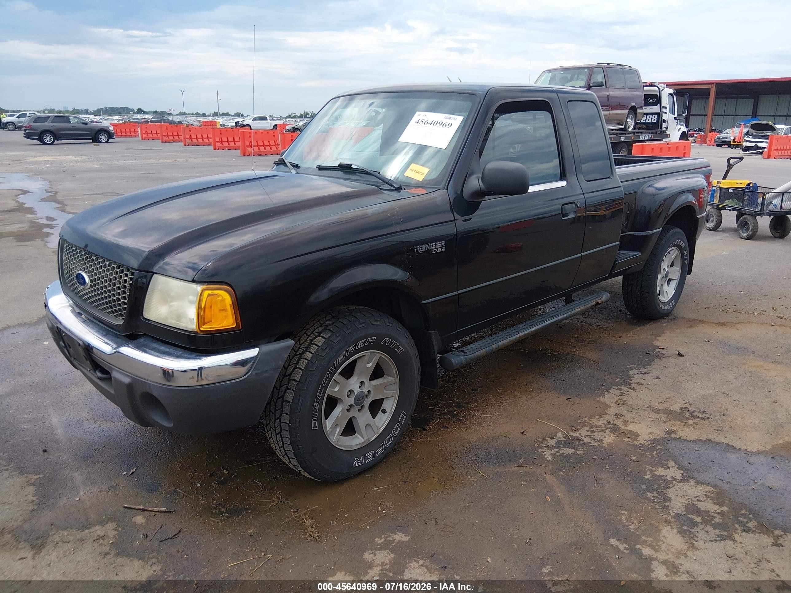2002 Ford Ranger Edge/xlt Black vin: 1FTZR45E52PB00033