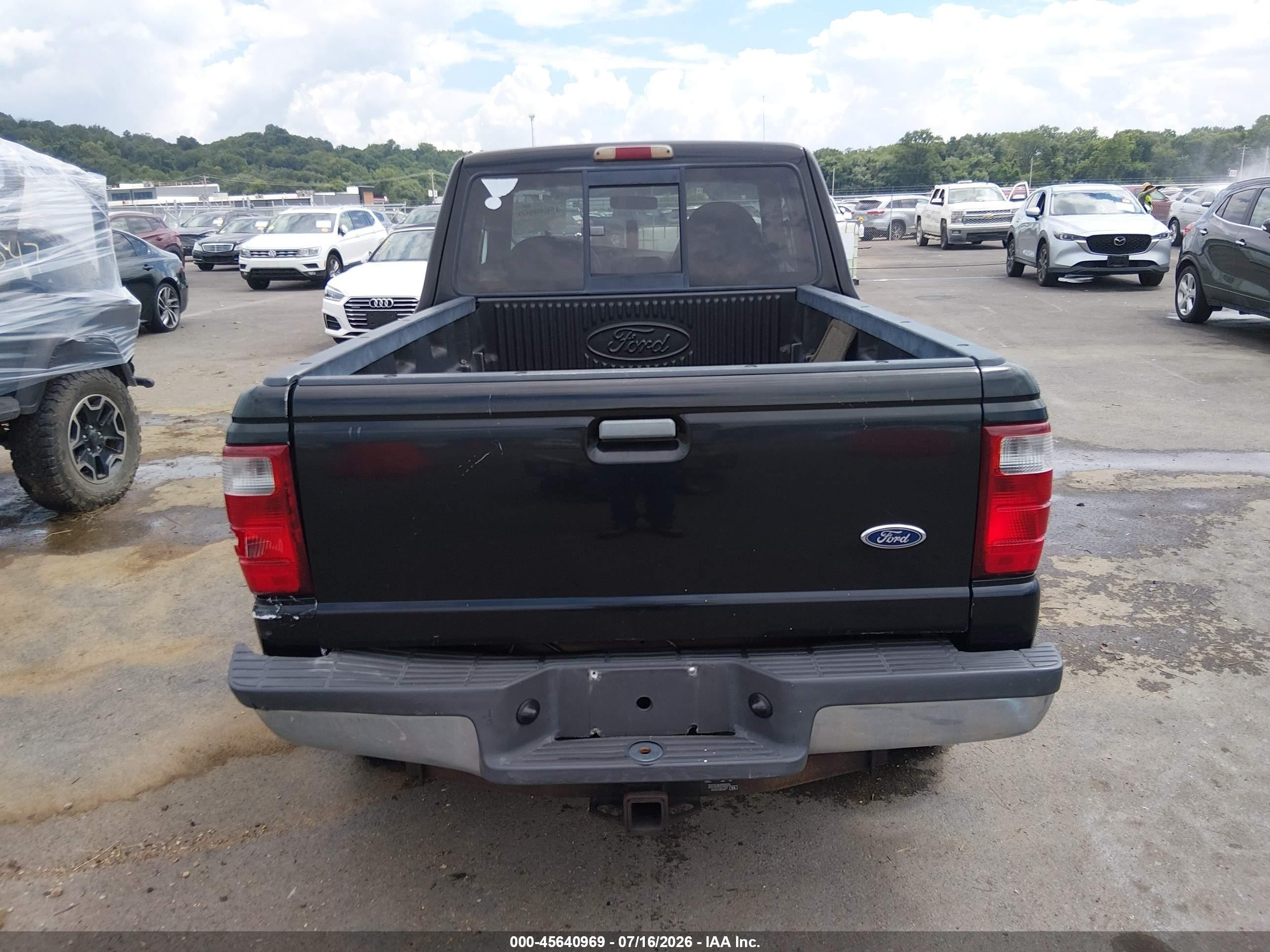 2002 Ford Ranger Edge/xlt Black vin: 1FTZR45E52PB00033