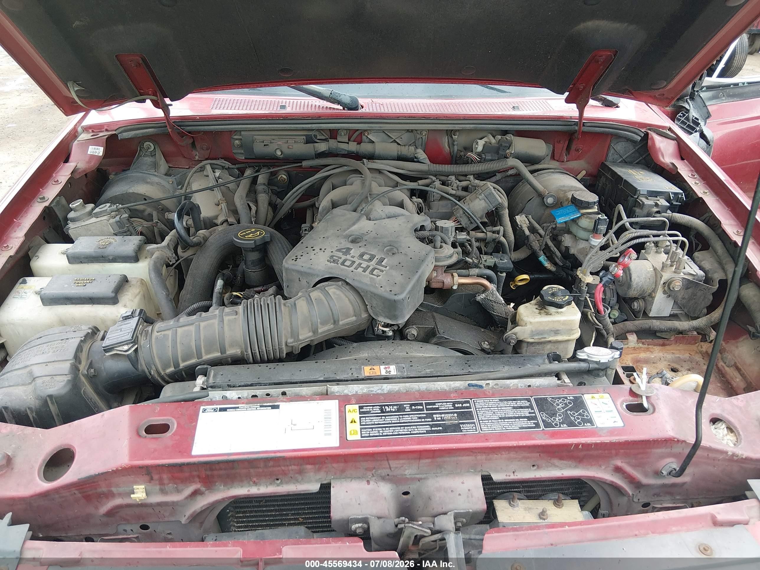 2002 Ford Ranger Edge/xlt Красный vin: 1FTZR45E52TA22330