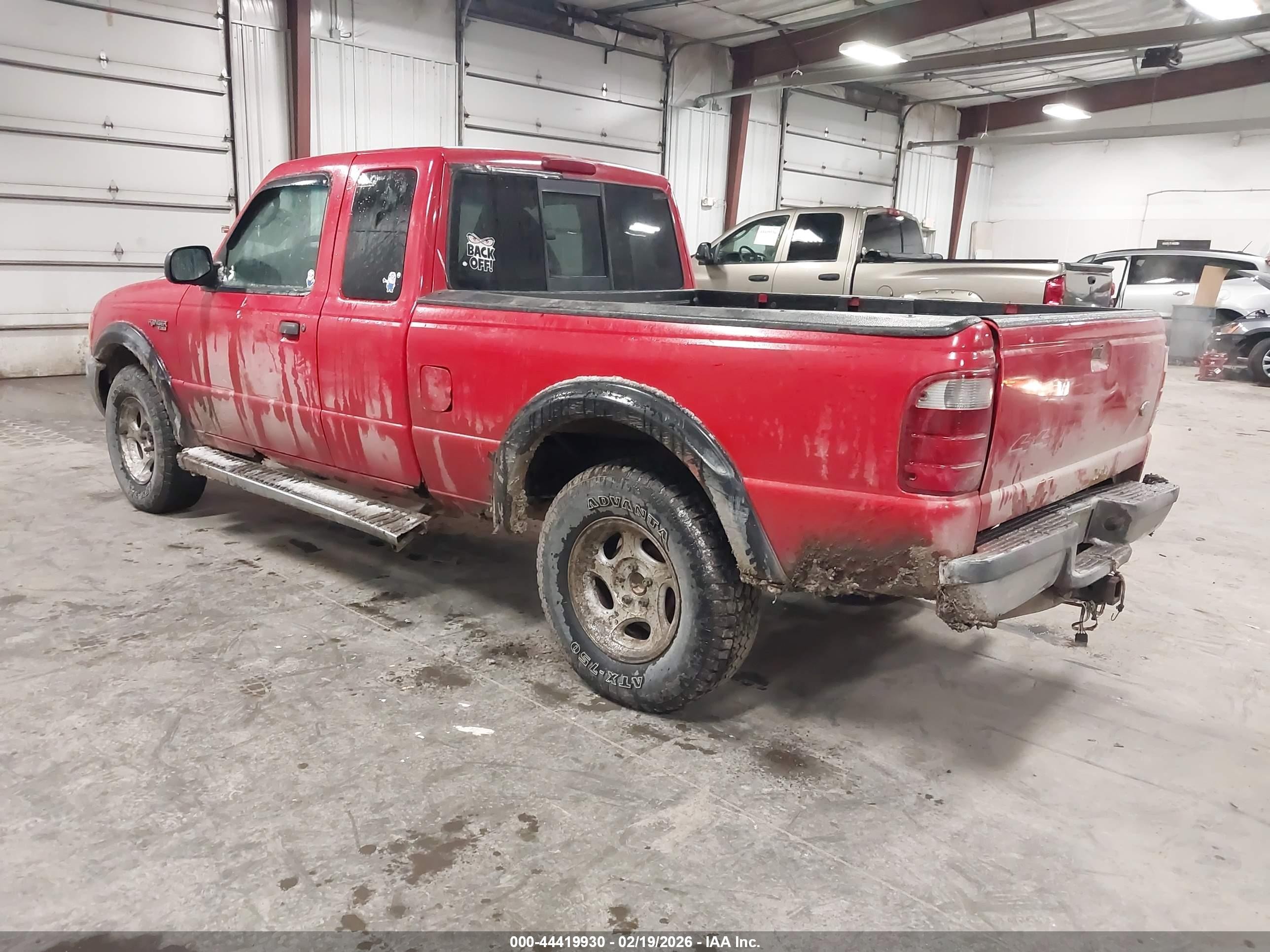 2003 Ford Ranger Edge/xlt Red vin: 1FTZR45E53PA84384