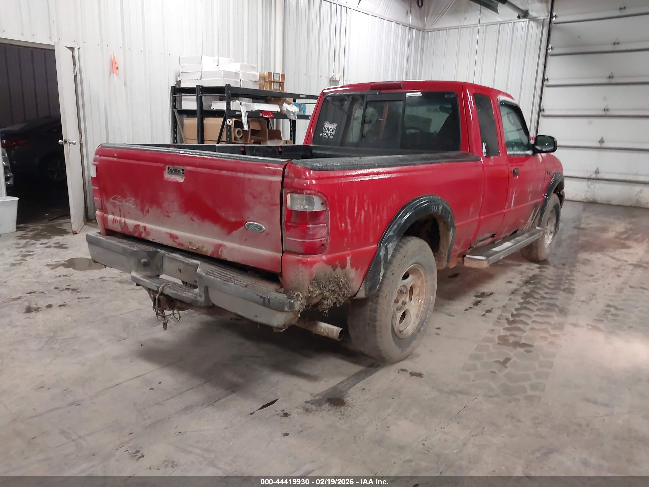 2003 Ford Ranger Edge/xlt Red vin: 1FTZR45E53PA84384
