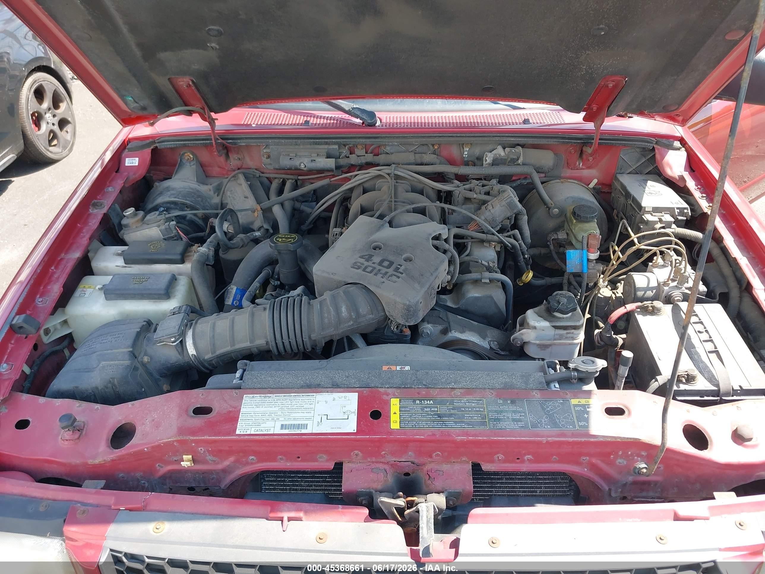 2003 Ford Ranger Edge/xlt Красный vin: 1FTZR45E53TA07750