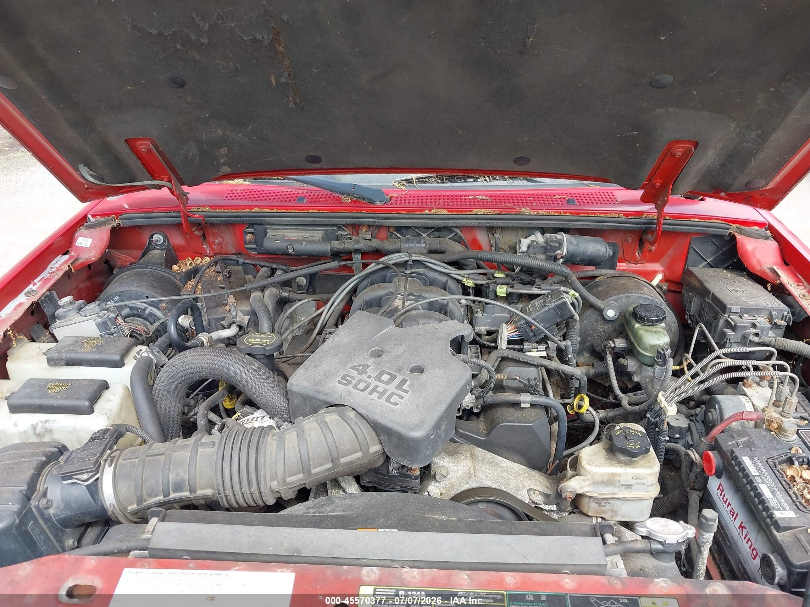 2003 Ford Ranger Edge/xlt Красный vin: 1FTZR45E53TA26685