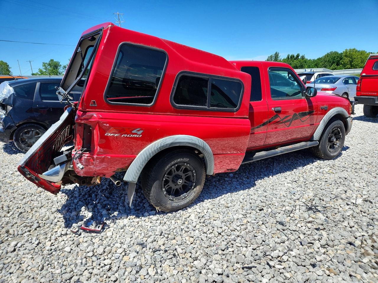 2004 Ford Ranger Super Cab Red vin: 1FTZR45E54PB52121