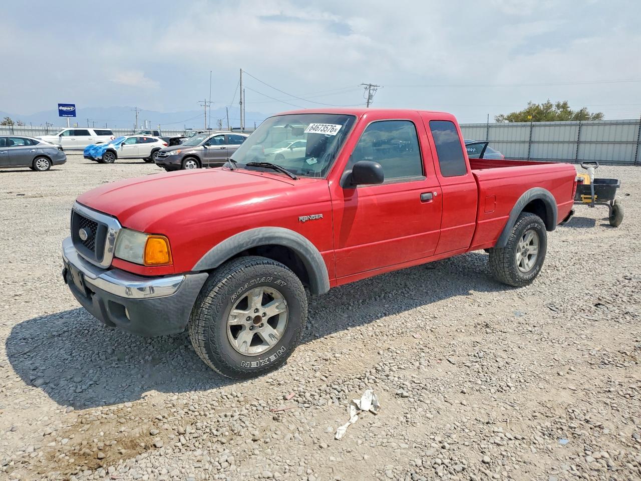 2005 Ford Ranger Super Cab Red vin: 1FTZR45E55PA37620