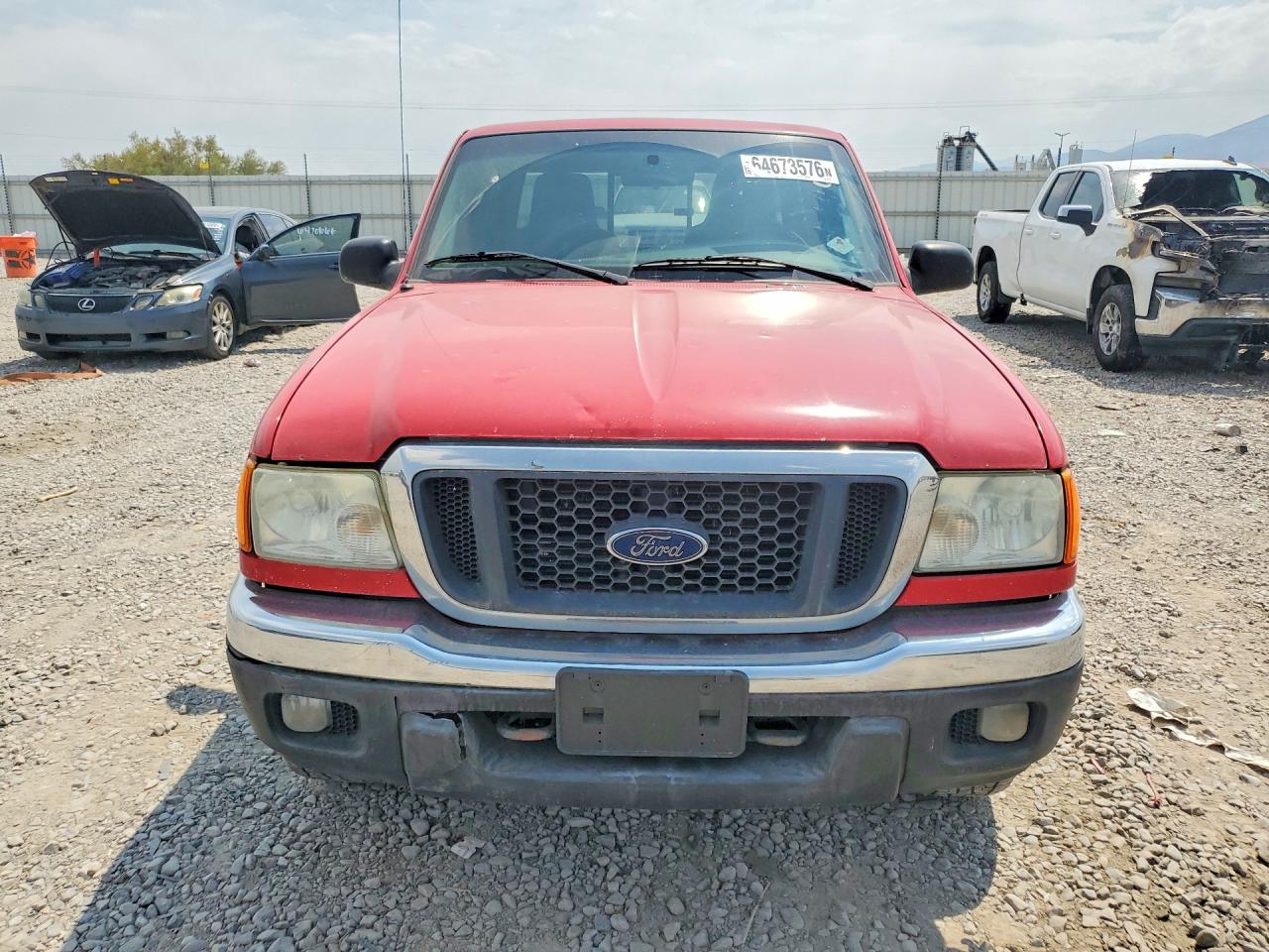 2005 Ford Ranger Super Cab Red vin: 1FTZR45E55PA37620
