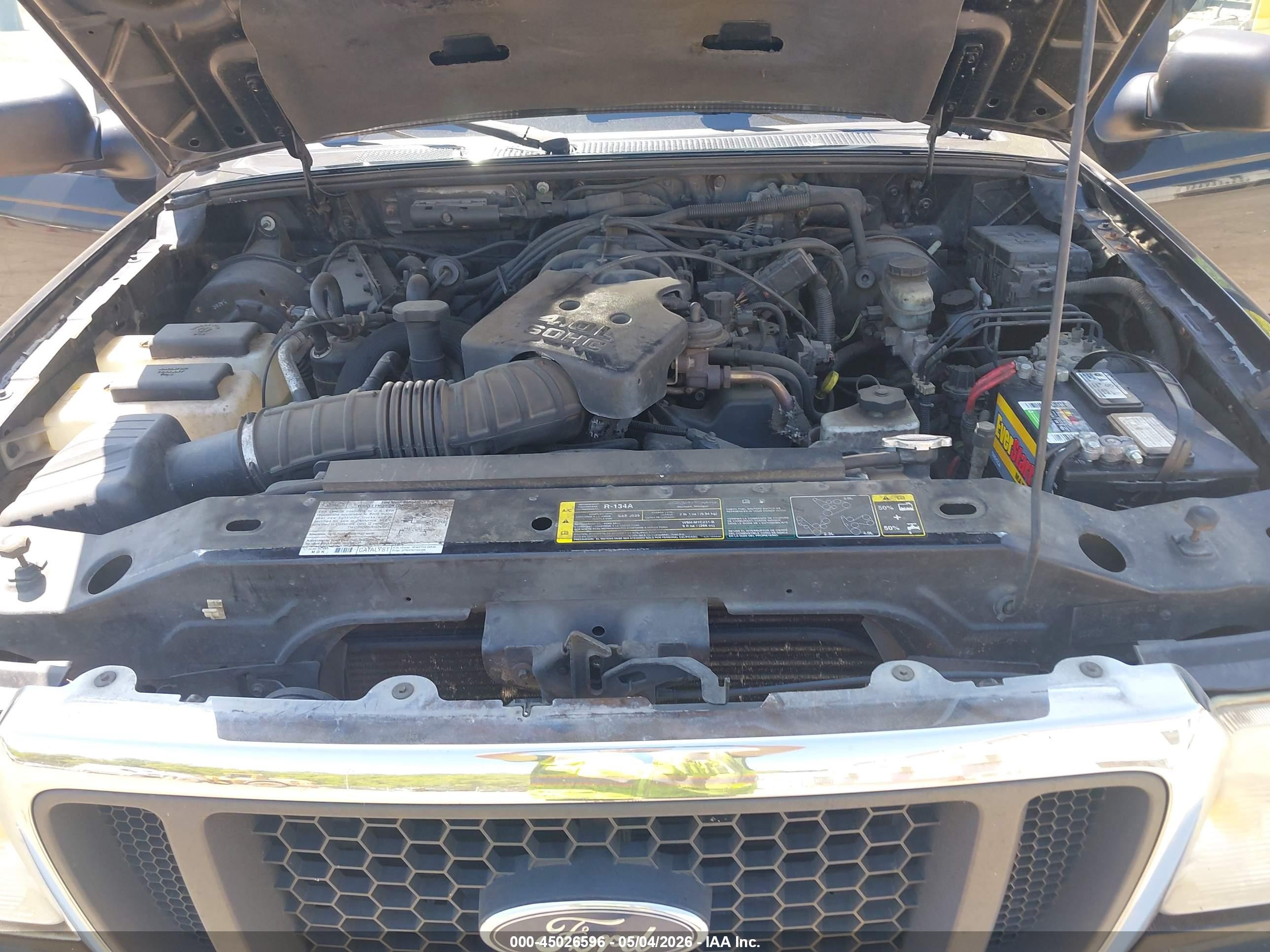 2005 Ford Ranger Edge/fx4 Level Ii/fx4 Off-road/xlt Black vin: 1FTZR45E55PA64283