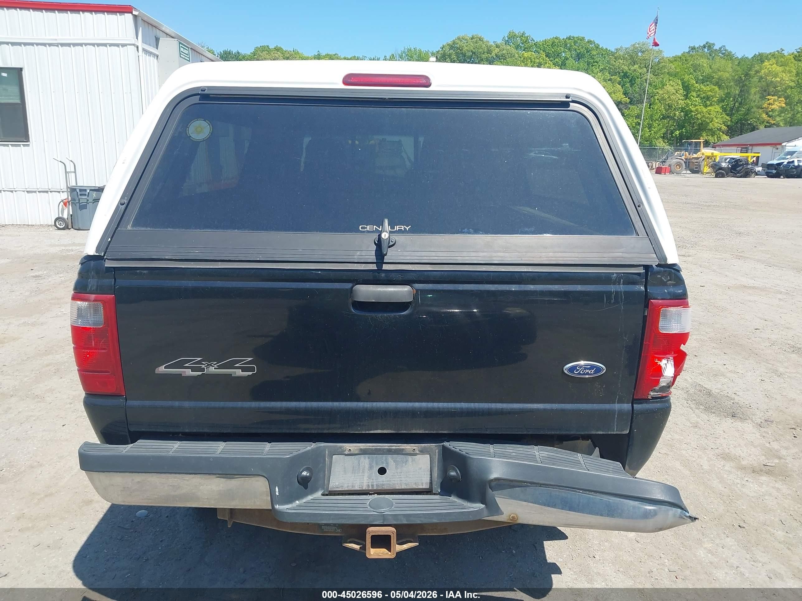 2005 Ford Ranger Edge/fx4 Level Ii/fx4 Off-road/xlt Black vin: 1FTZR45E55PA64283