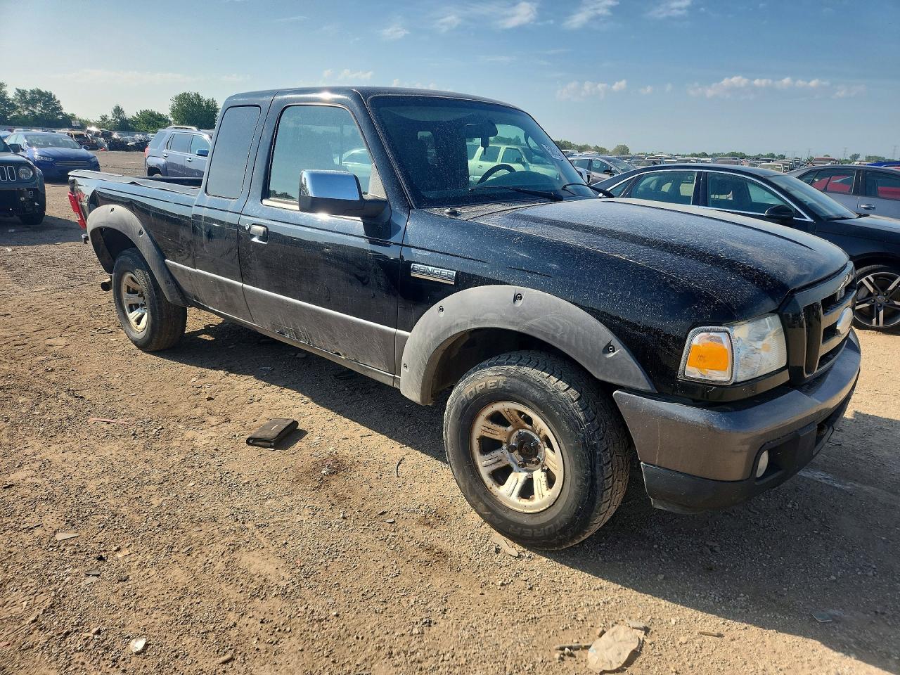 2006 Ford Ranger Super Cab Black vin: 1FTZR45E56PA46335
