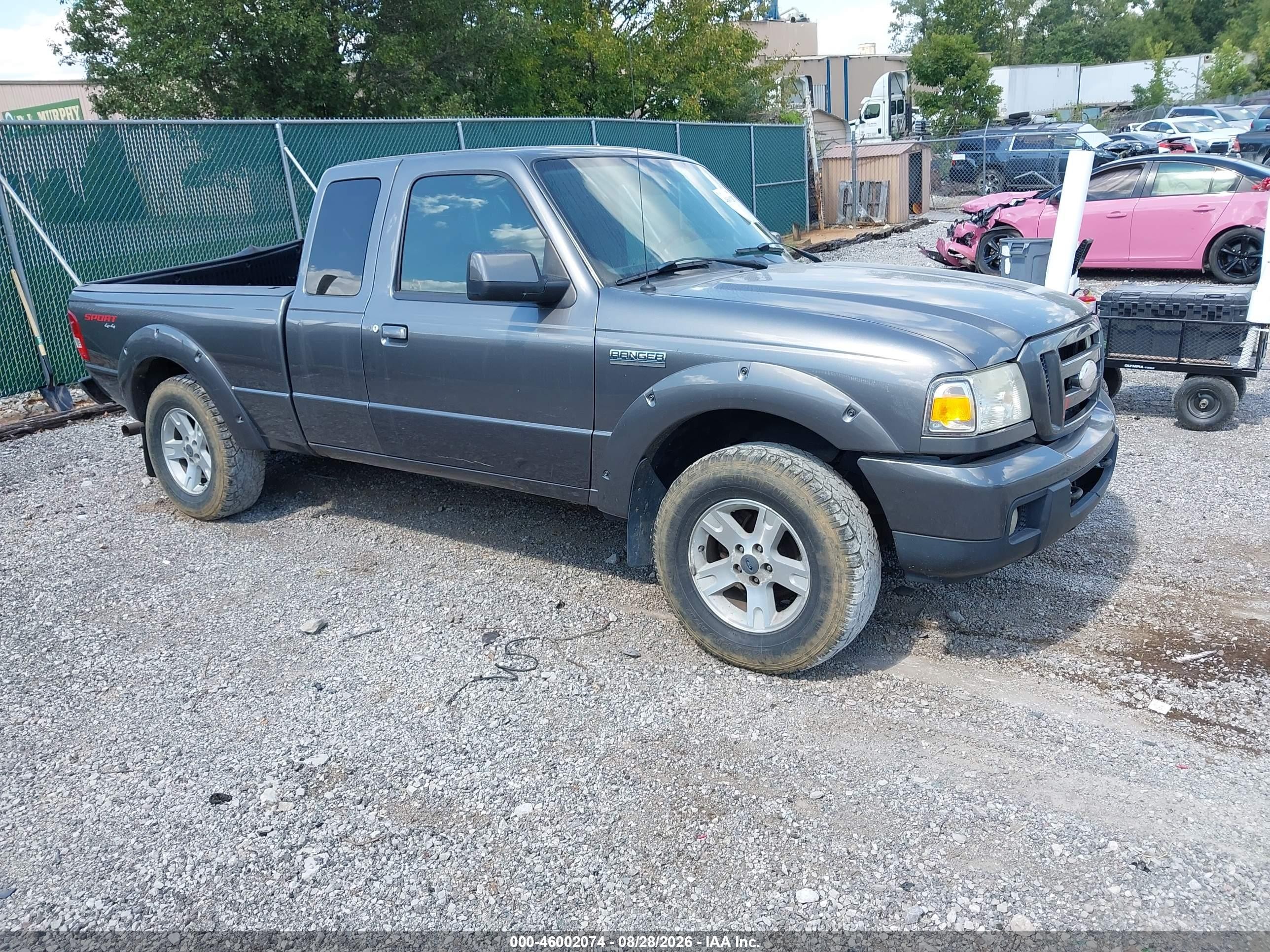 2007 Ford Ranger   Серый vin: 1FTZR45E57PA70443