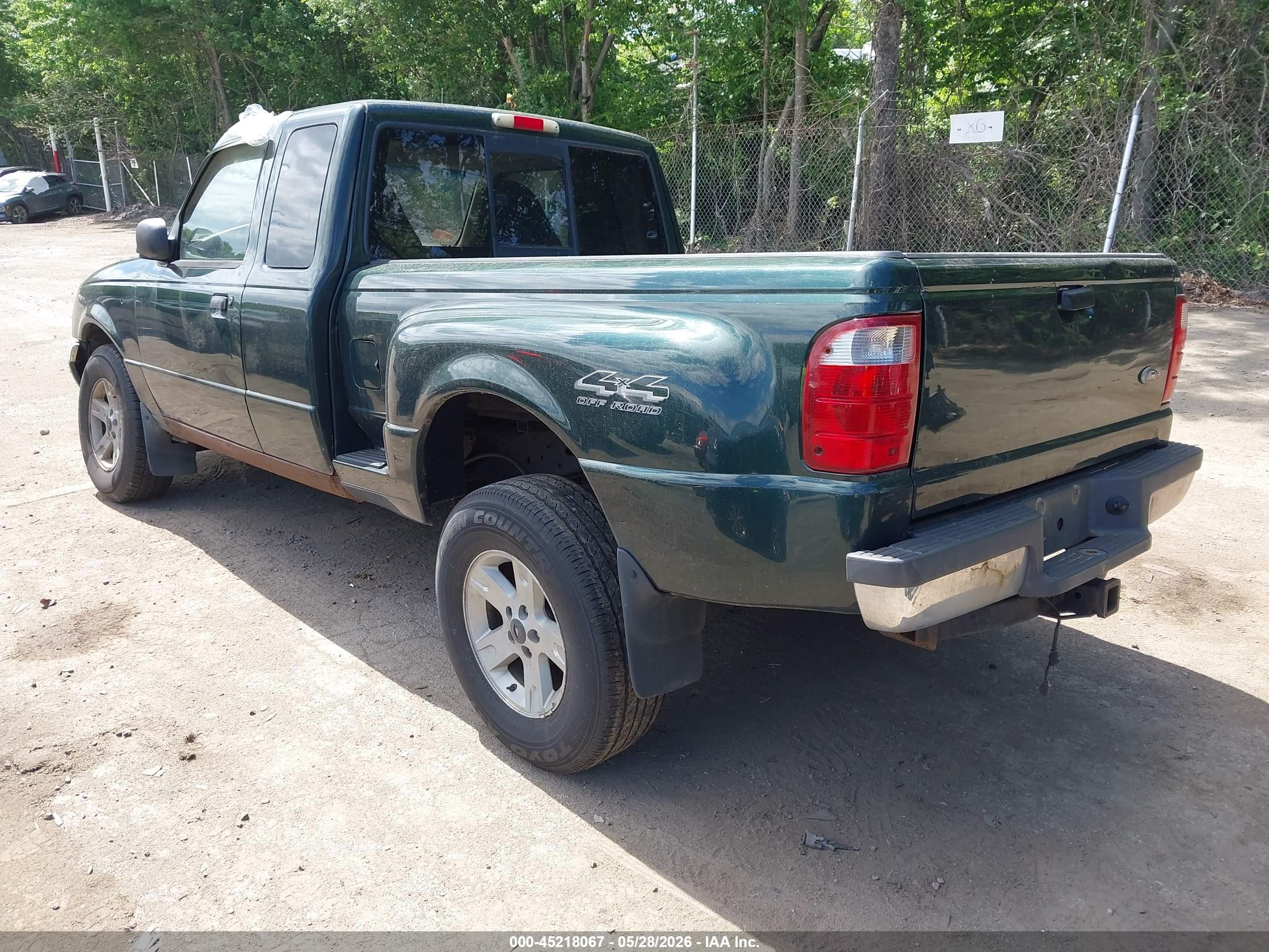 2002 Ford Ranger Edge/xlt Green vin: 1FTZR45E62PB34143