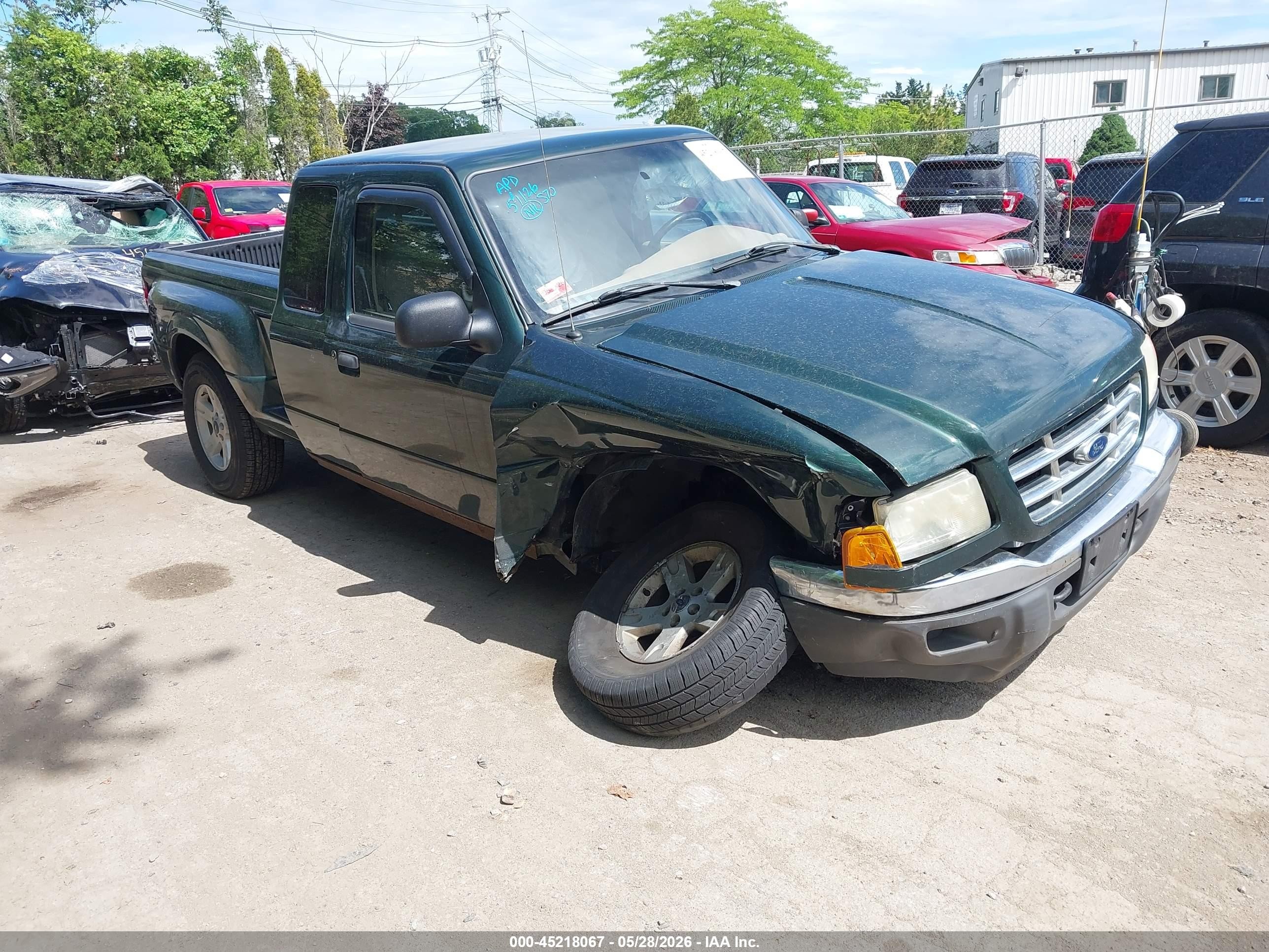 2002 Ford Ranger Edge/xlt Green vin: 1FTZR45E62PB34143