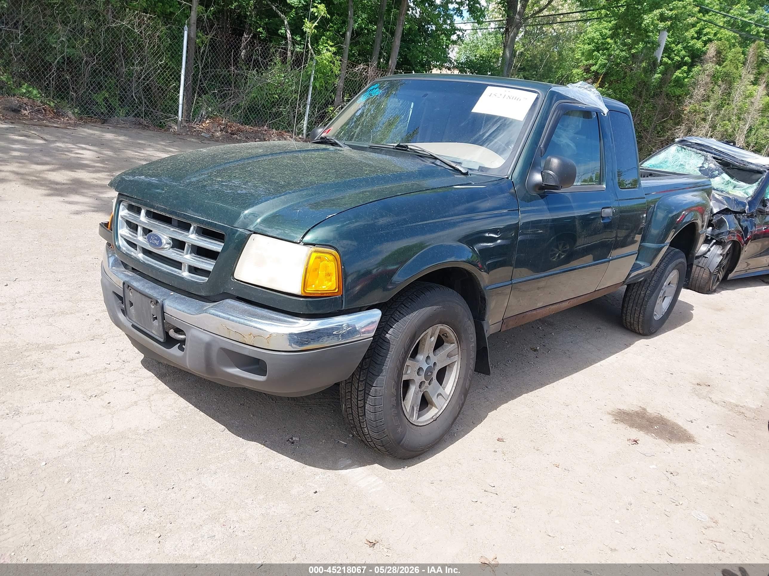 2002 Ford Ranger Edge/xlt Green vin: 1FTZR45E62PB34143