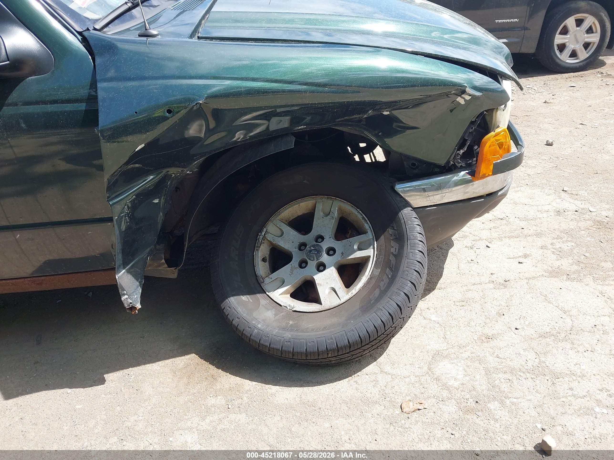 2002 Ford Ranger Edge/xlt Green vin: 1FTZR45E62PB34143