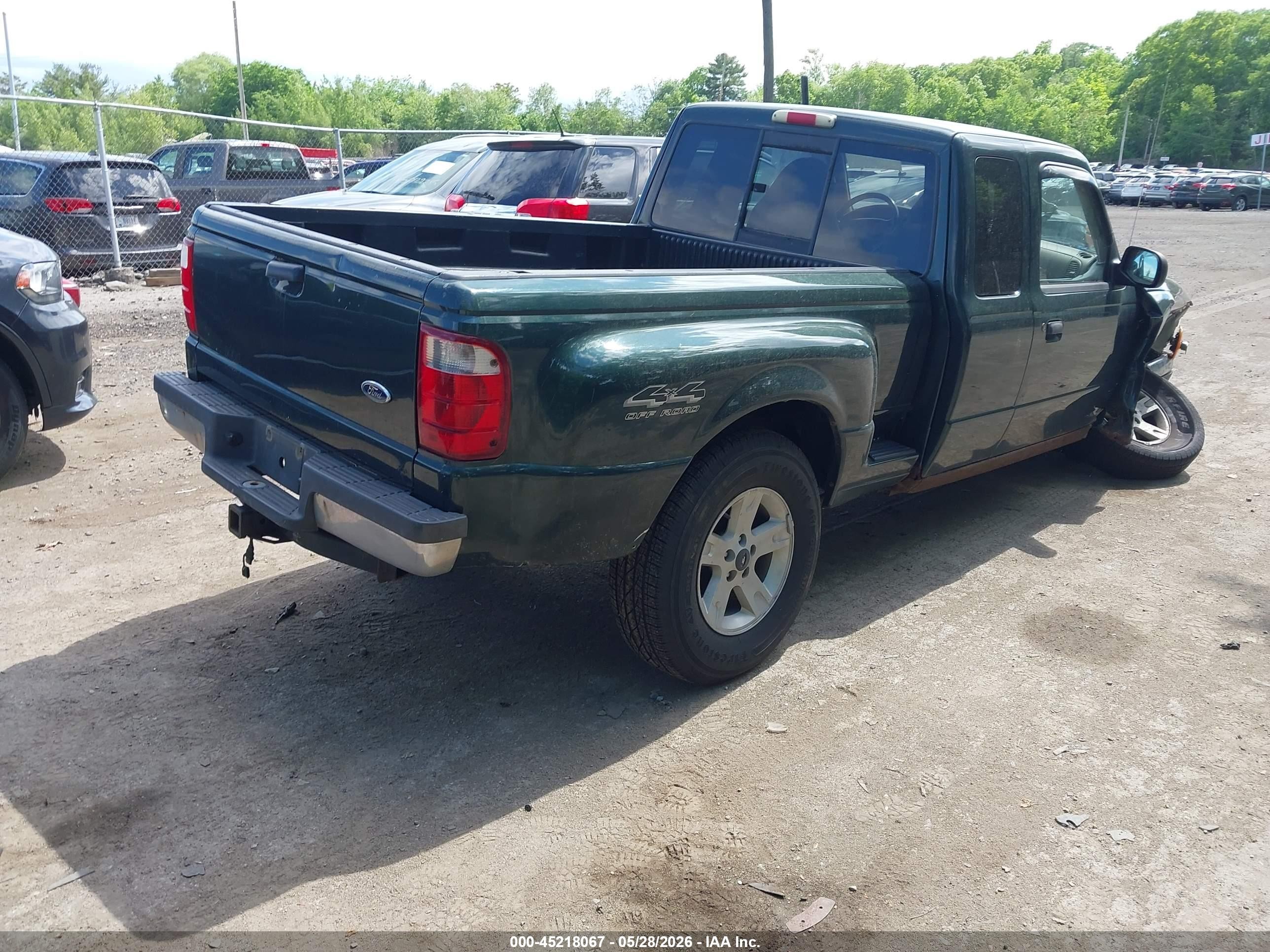 2002 Ford Ranger Edge/xlt Green vin: 1FTZR45E62PB34143