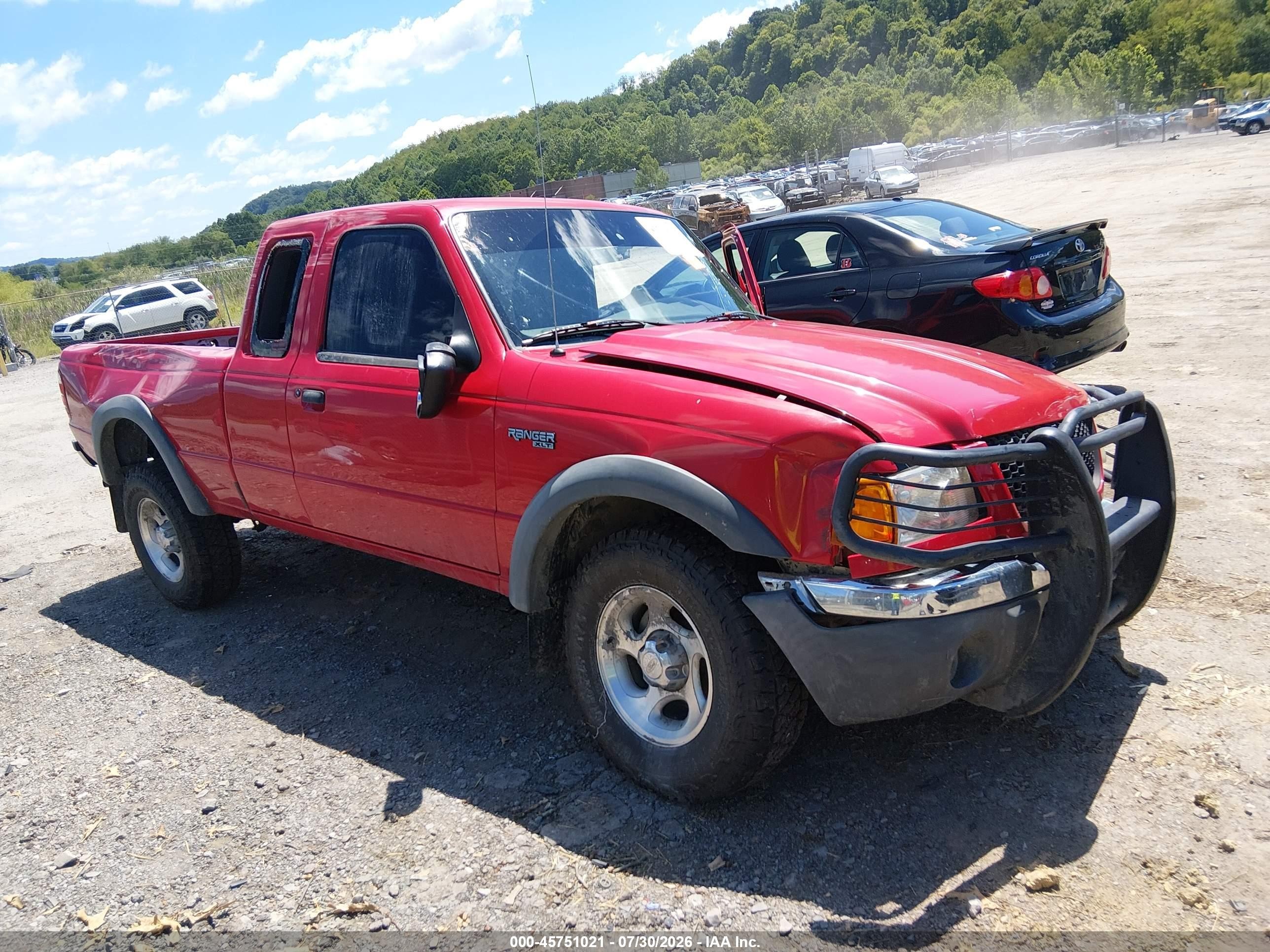 2002 Ford Ranger Edge/xlt Red vin: 1FTZR45E62TA00658