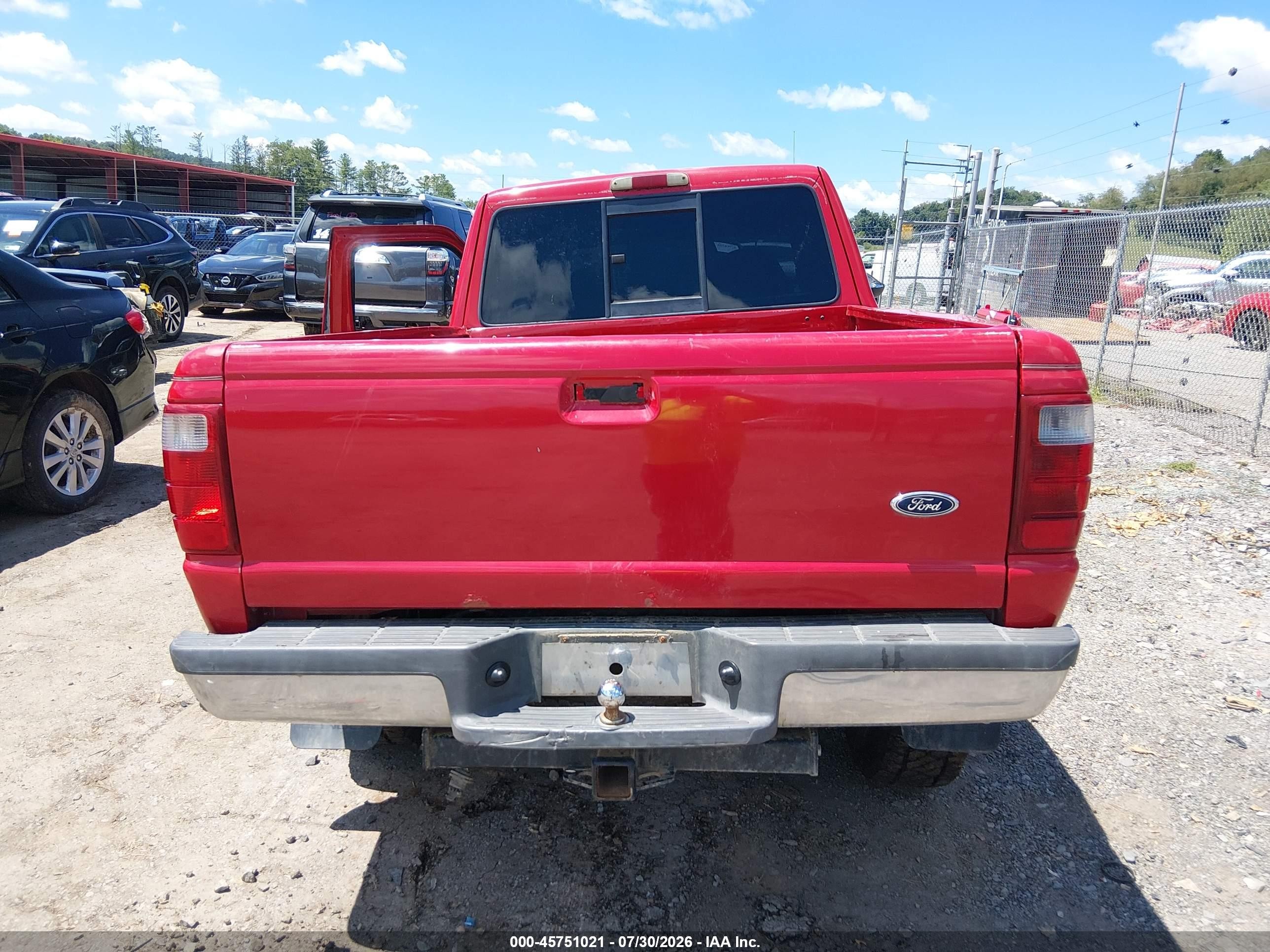 2002 Ford Ranger Edge/xlt Red vin: 1FTZR45E62TA00658