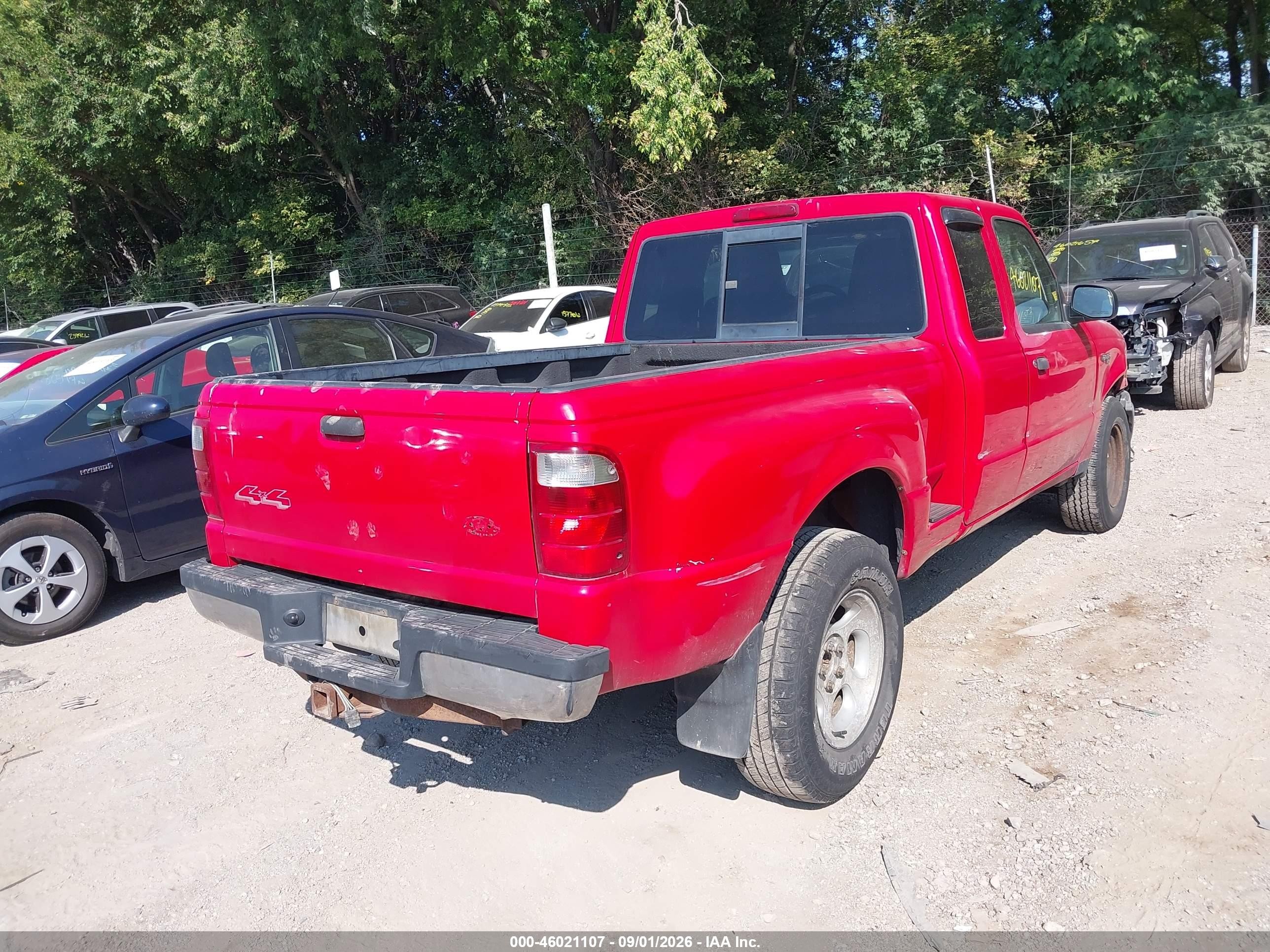 2004 Ford Ranger Edge/tremor/xlt Red vin: 1FTZR45E64PA09095