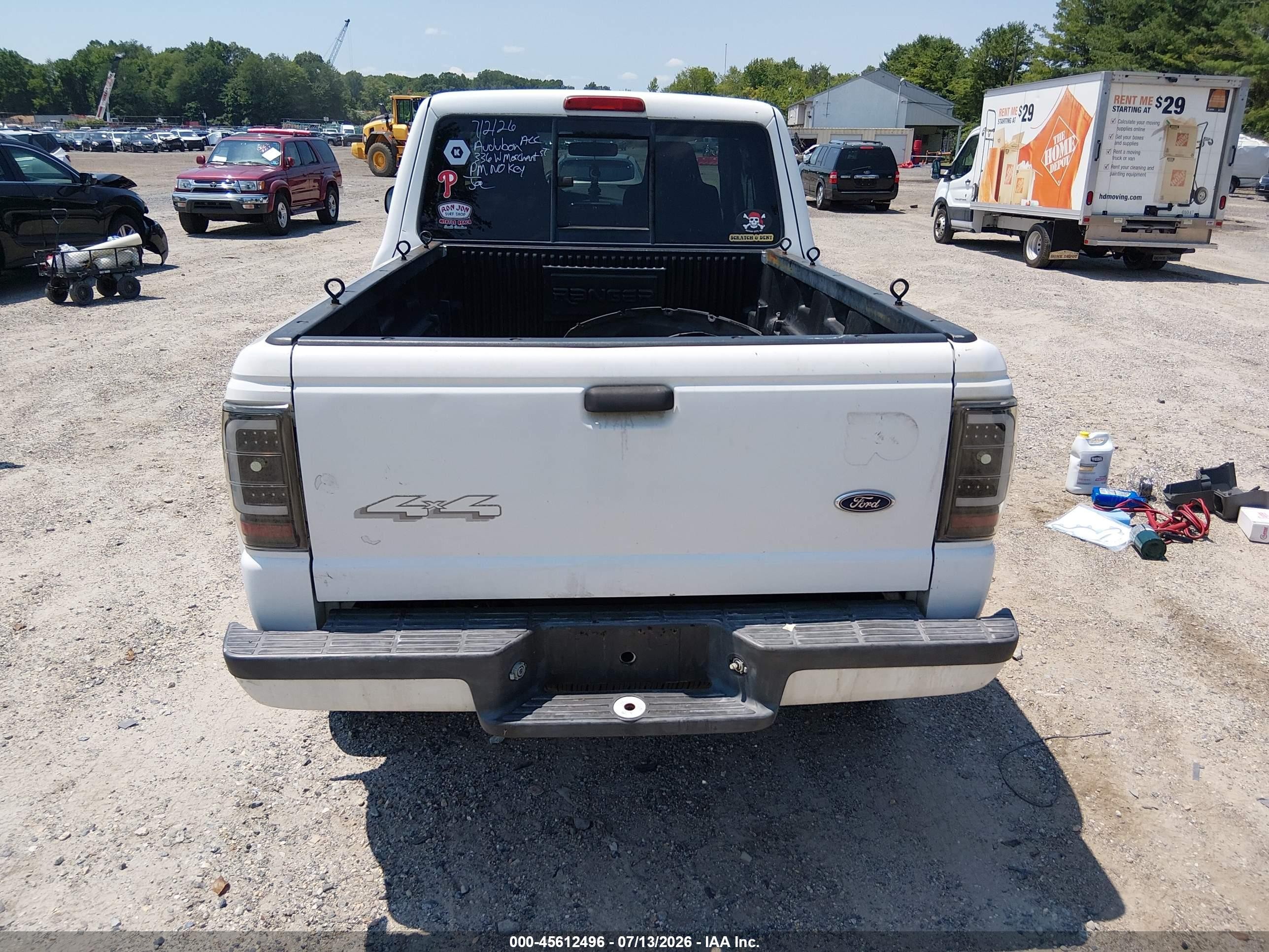 2004 Ford Ranger Edge/tremor/xlt White vin: 1FTZR45E64PA36796