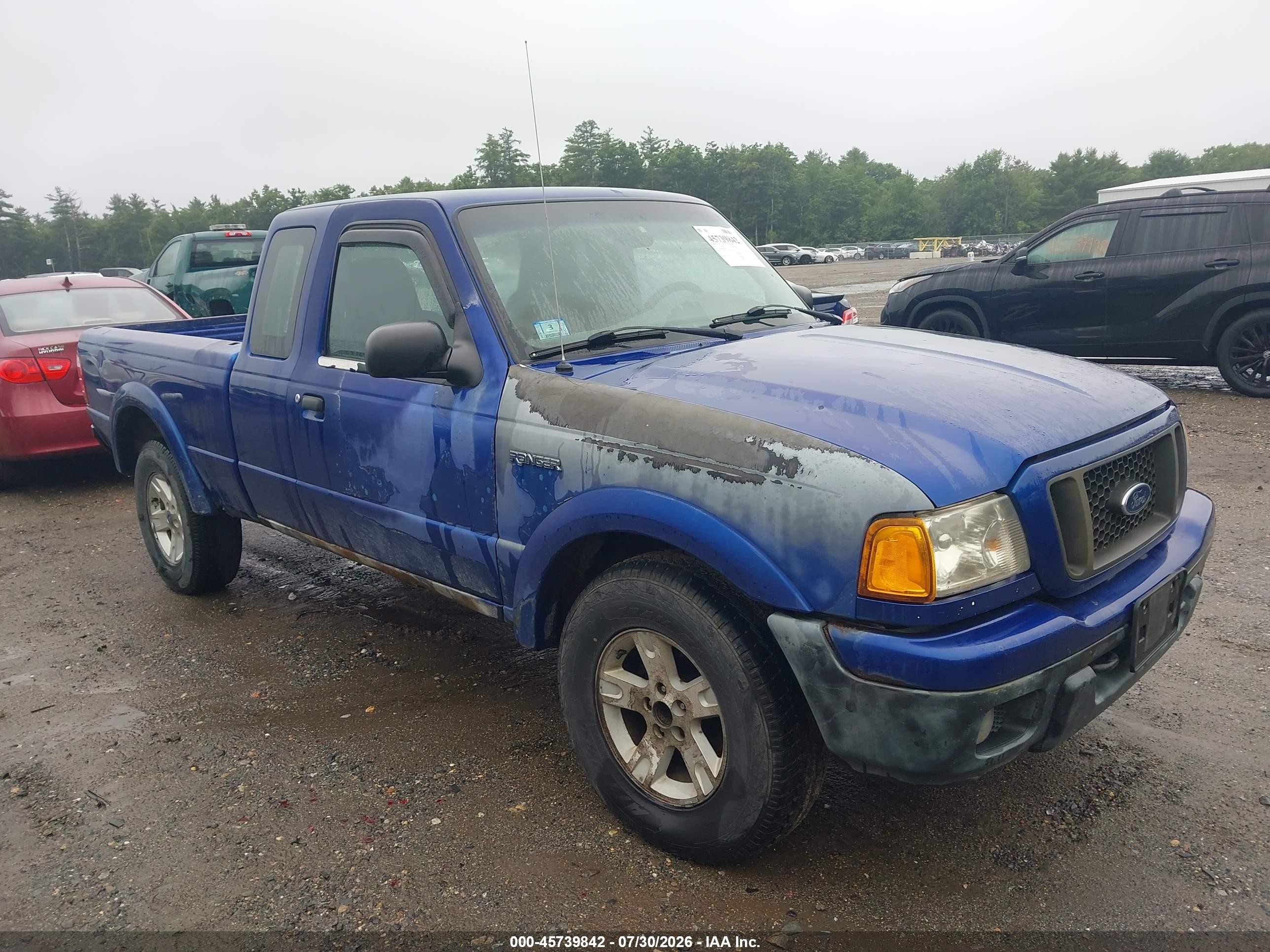 2005 Ford Ranger Edge/fx4 Level Ii/fx4 Off-road/xlt Синий vin: 1FTZR45E65PA19028
