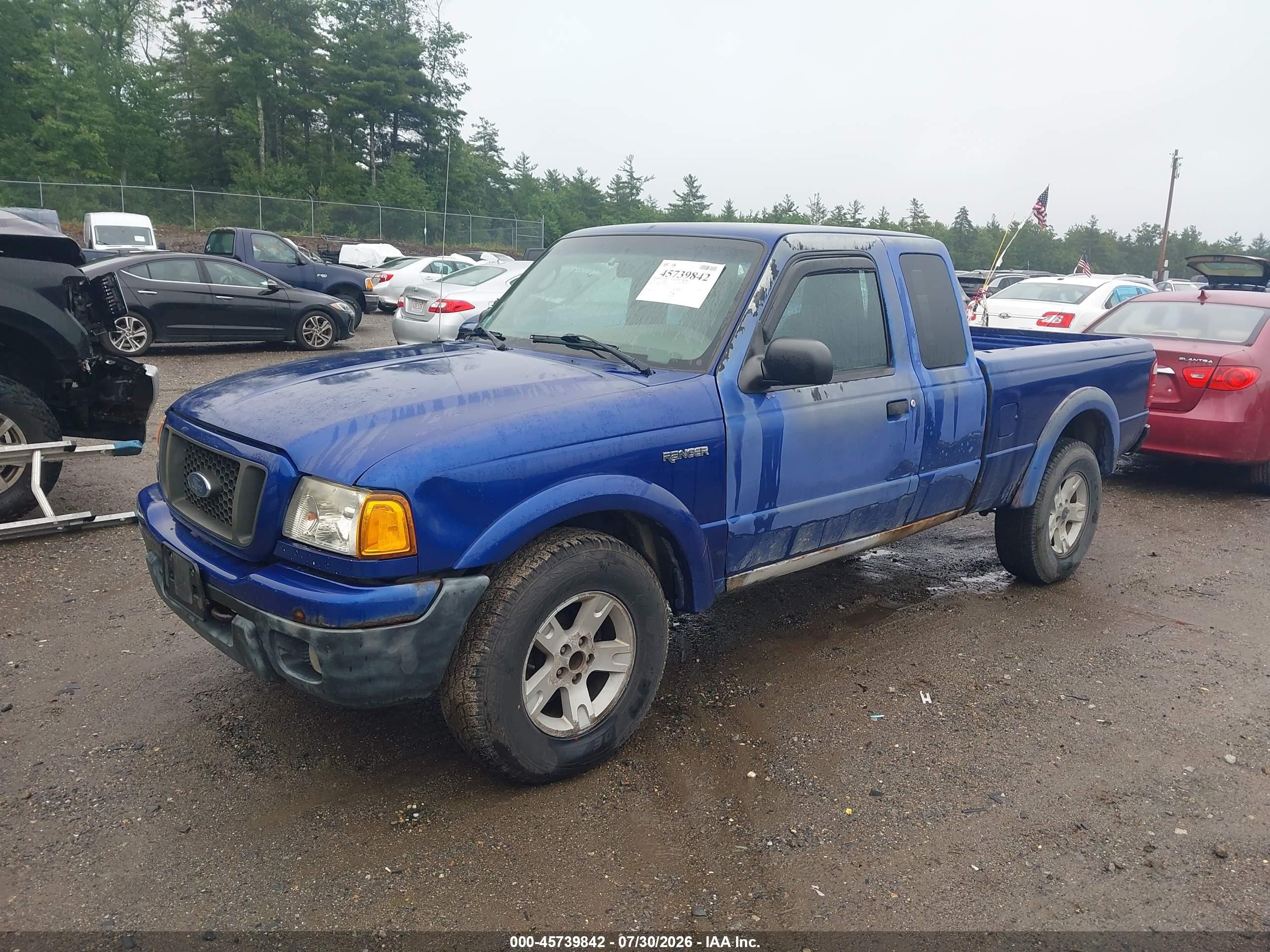 2005 Ford Ranger Edge/fx4 Level Ii/fx4 Off-road/xlt Blue vin: 1FTZR45E65PA19028