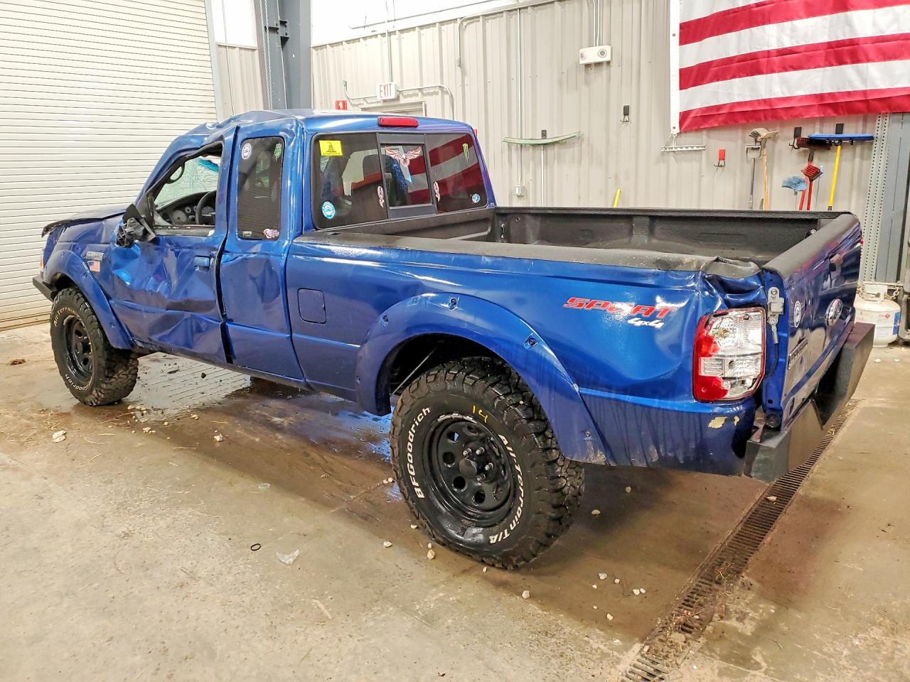 2007 Ford Ranger Super Cab Blue vin: 1FTZR45E67PA06993