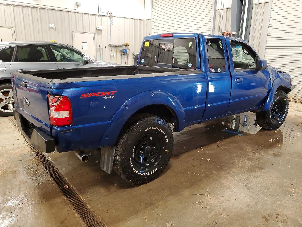 2007 Ford Ranger Super Cab Blue vin: 1FTZR45E67PA06993
