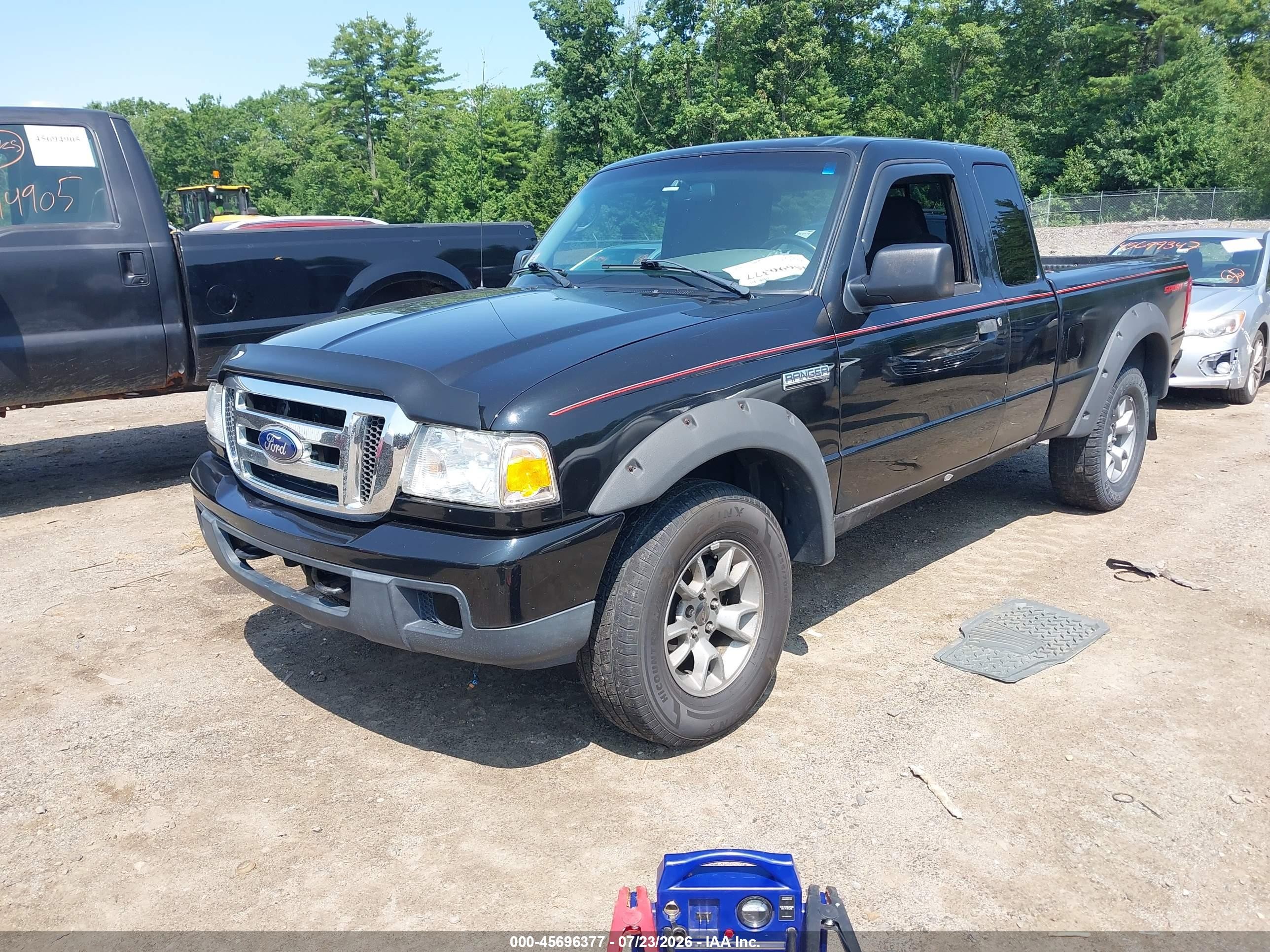 2007 Ford Ranger Fx4 Level Ii/fx4 Off-road/sport/xlt Black vin: 1FTZR45E67PA73254