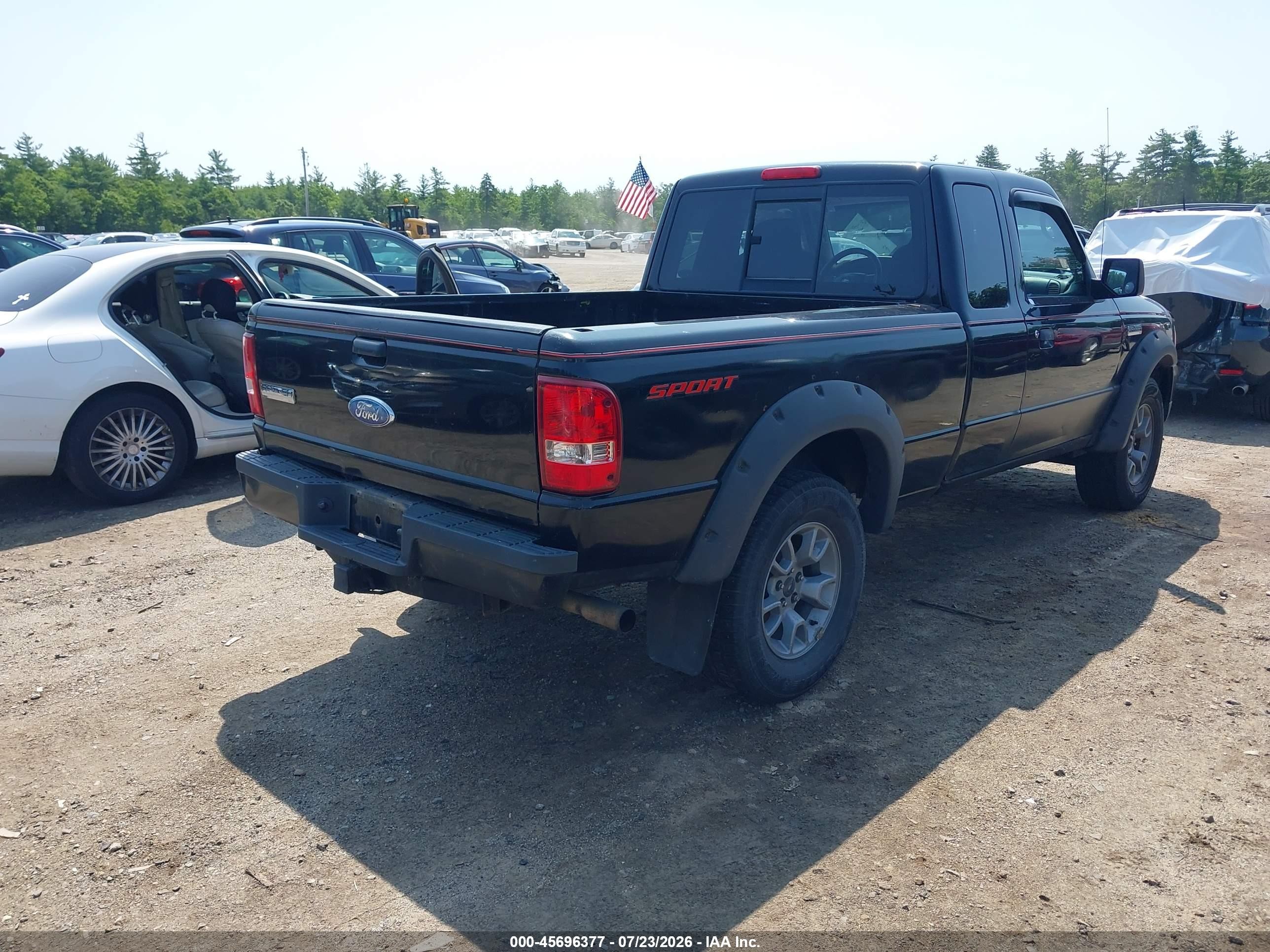2007 Ford Ranger Fx4 Level Ii/fx4 Off-road/sport/xlt Black vin: 1FTZR45E67PA73254