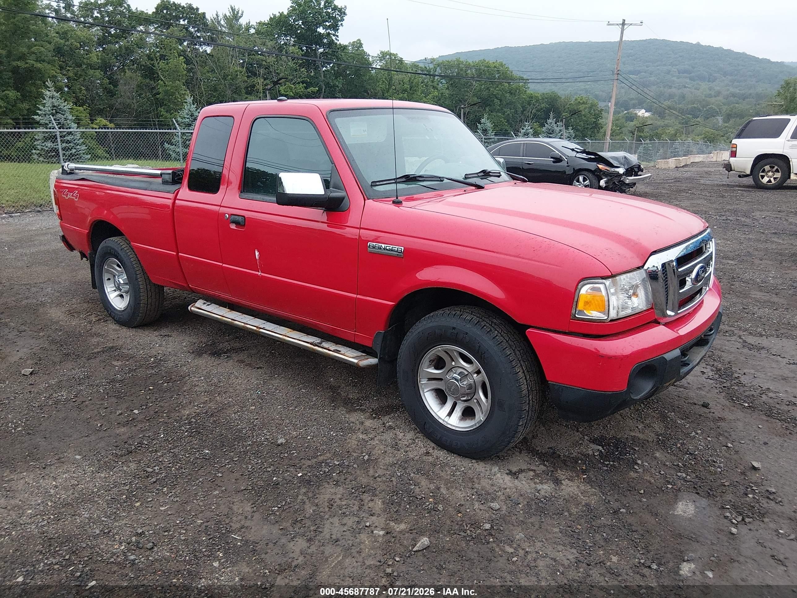 2008 Ford Ranger Xlt Red vin: 1FTZR45E68PA17638