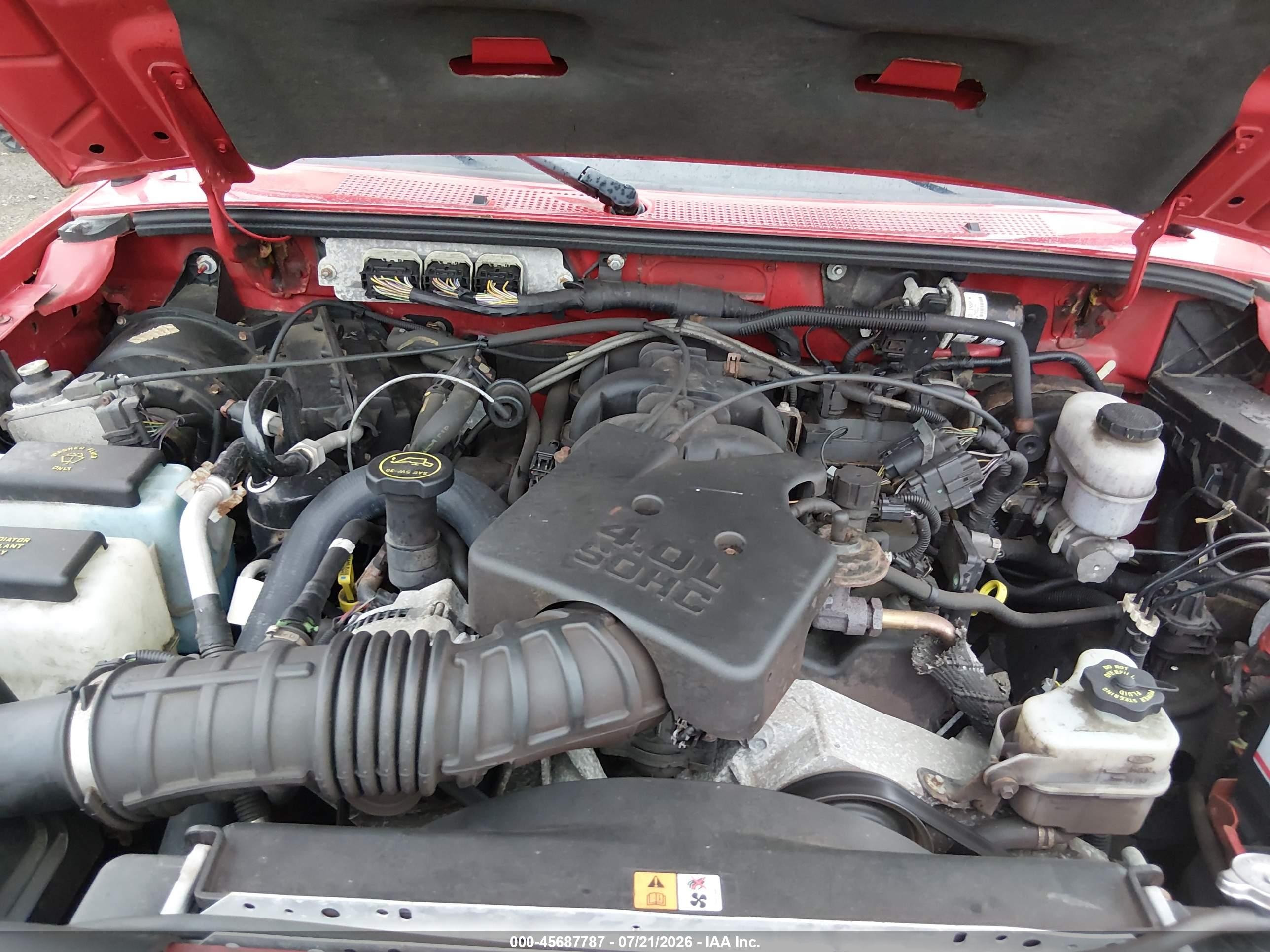 2008 Ford Ranger Xlt Red vin: 1FTZR45E68PA17638