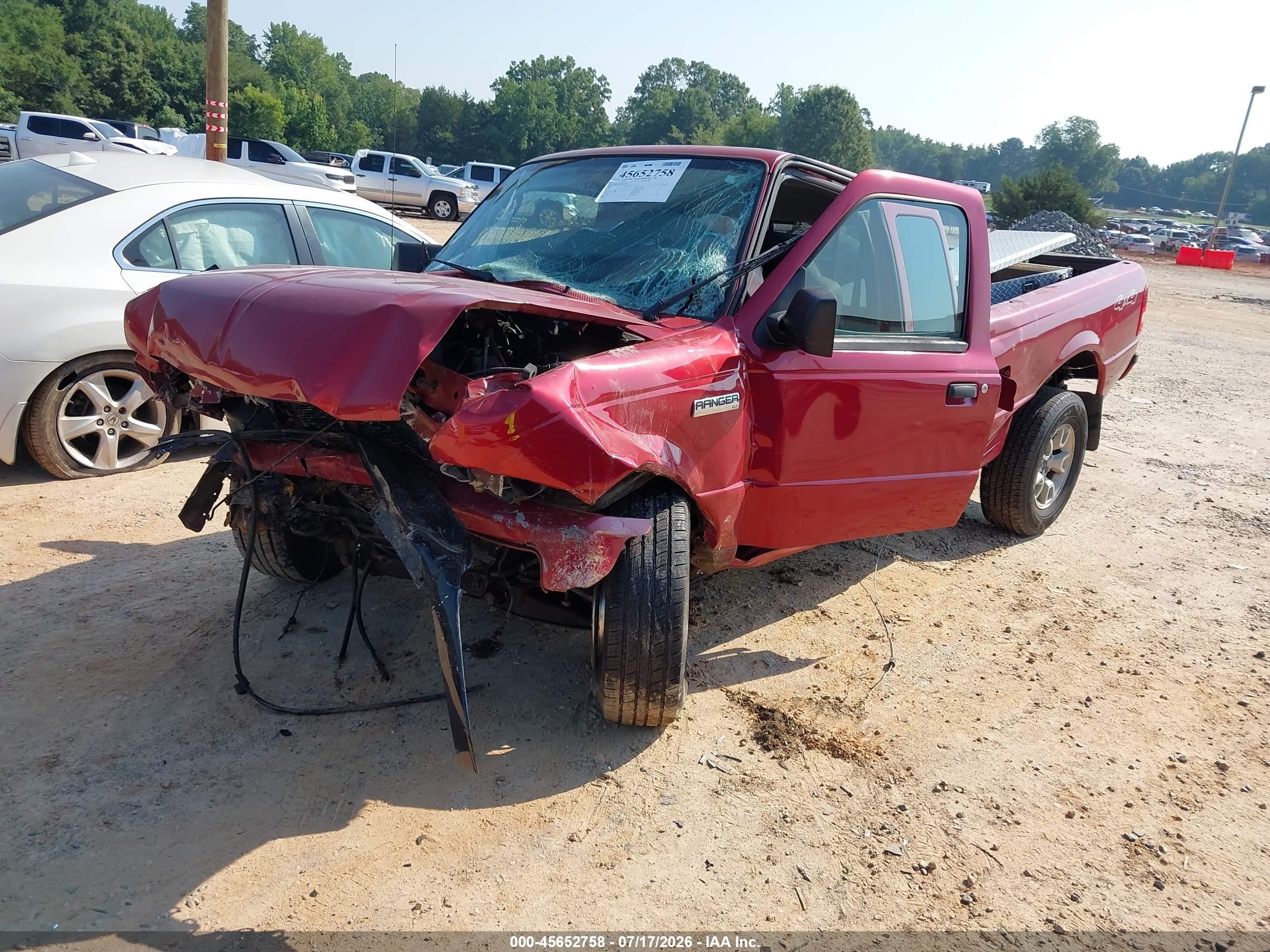 2008 Ford Ranger Fx4 Off-rd/sport/xlt Red vin: 1FTZR45E68PA41244