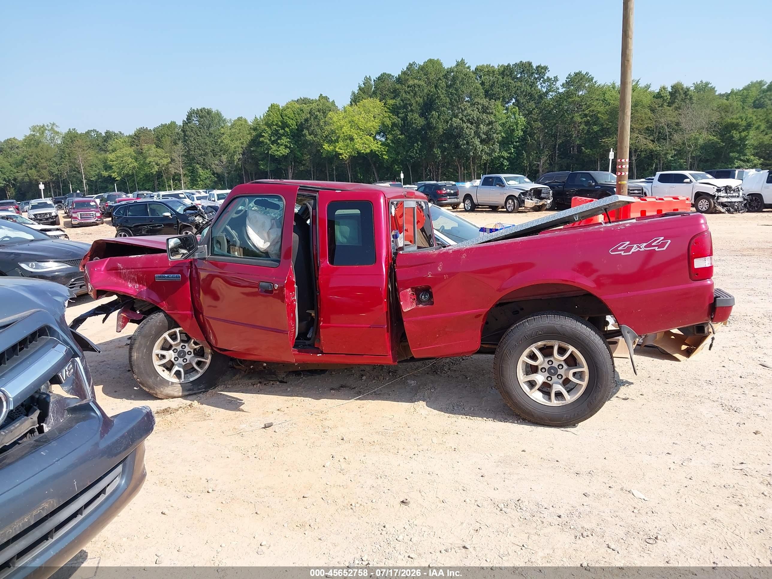 2008 Ford Ranger Fx4 Off-rd/sport/xlt Red vin: 1FTZR45E68PA41244