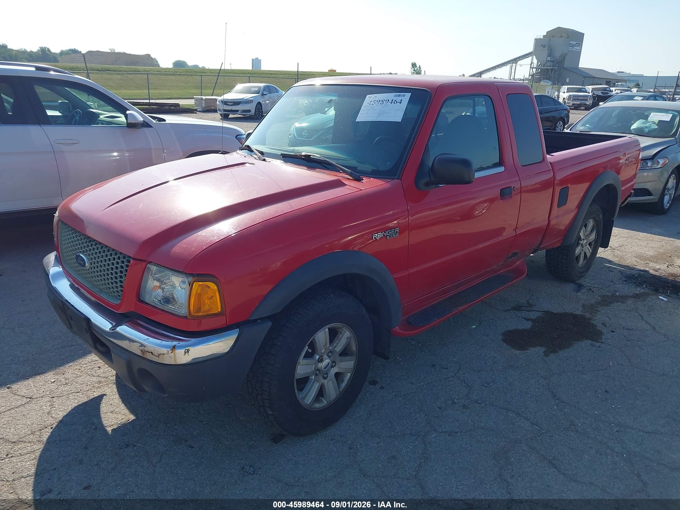 2002 Ford Ranger Edge/xlt Red vin: 1FTZR45E72PA12987