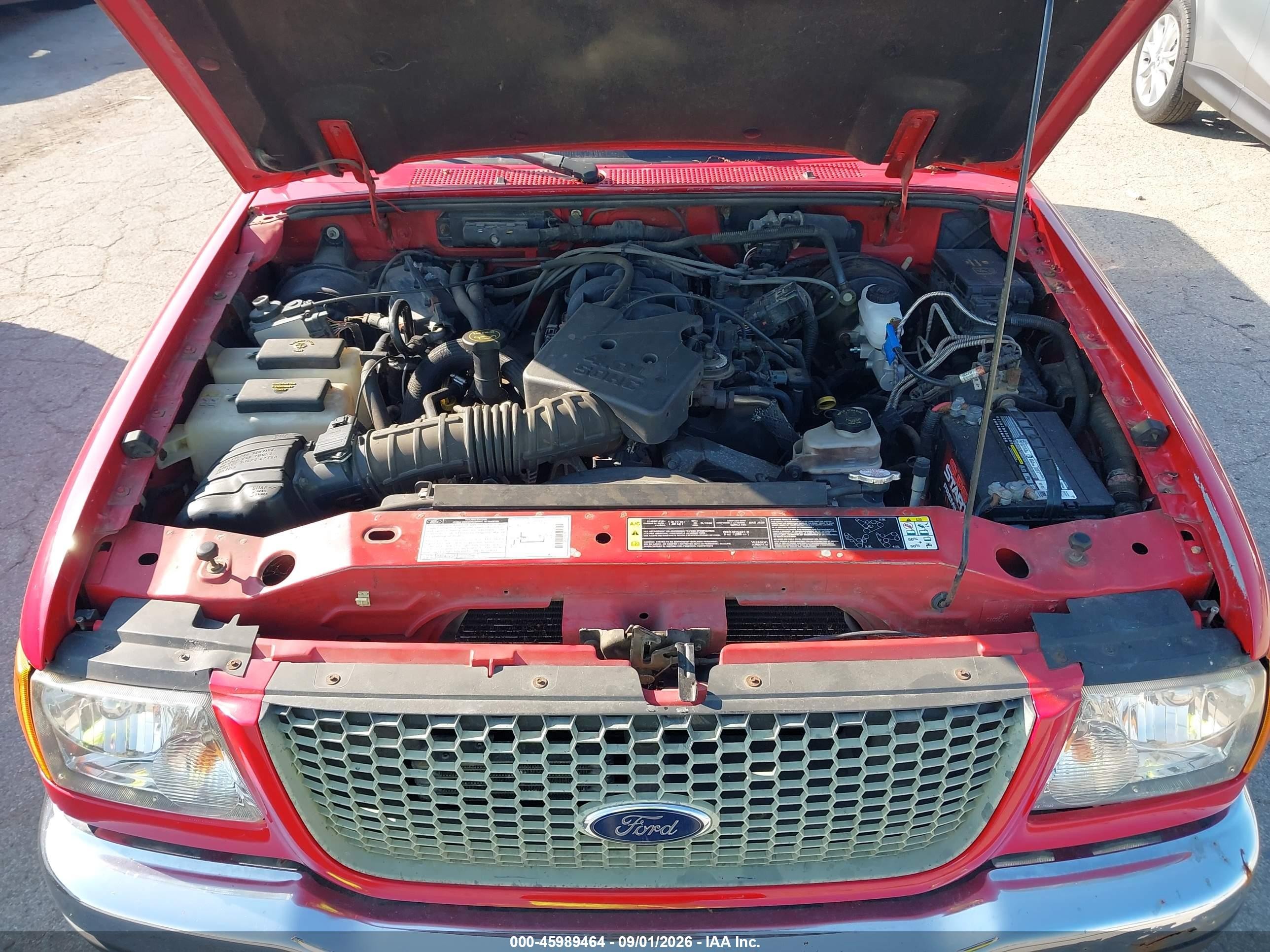 2002 Ford Ranger Edge/xlt Red vin: 1FTZR45E72PA12987