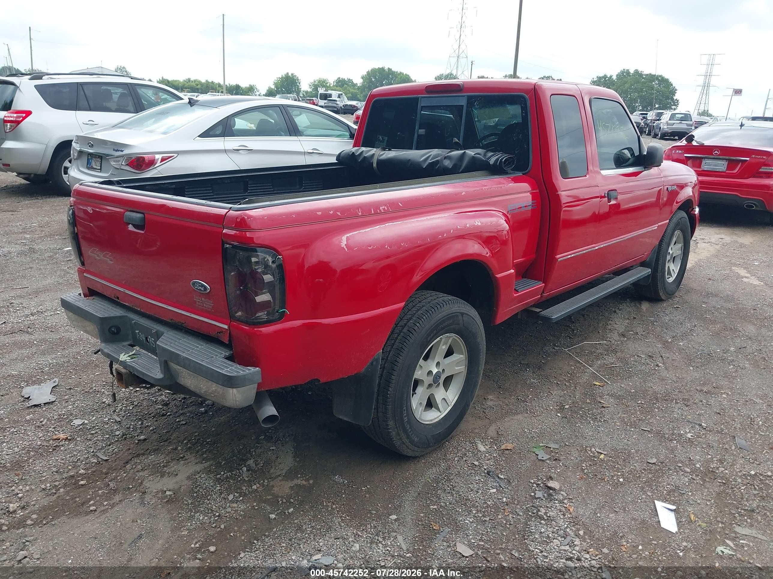 2002 Ford Ranger Edge/xlt Красный vin: 1FTZR45E72PA76625
