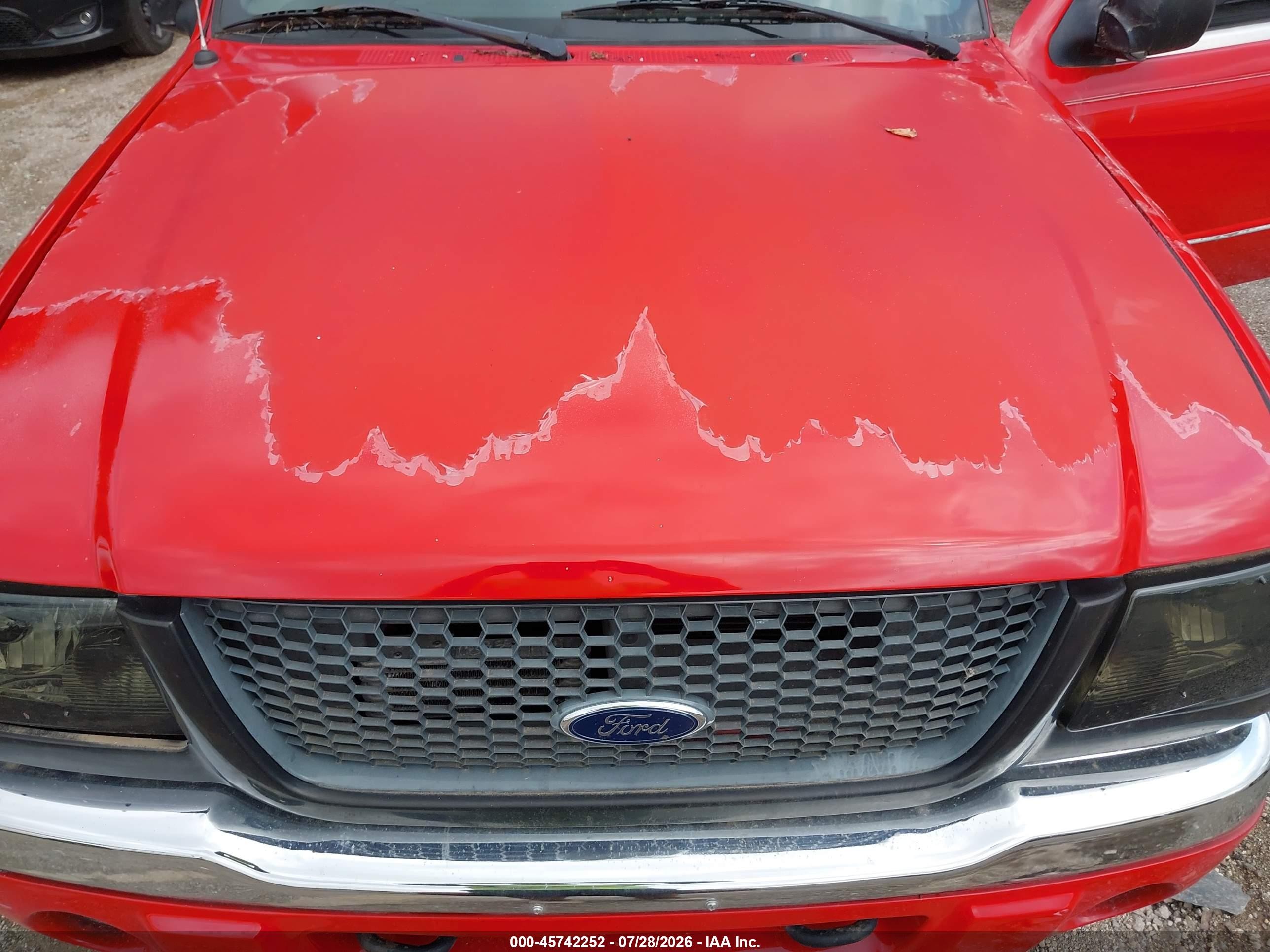 2002 Ford Ranger Edge/xlt Красный vin: 1FTZR45E72PA76625