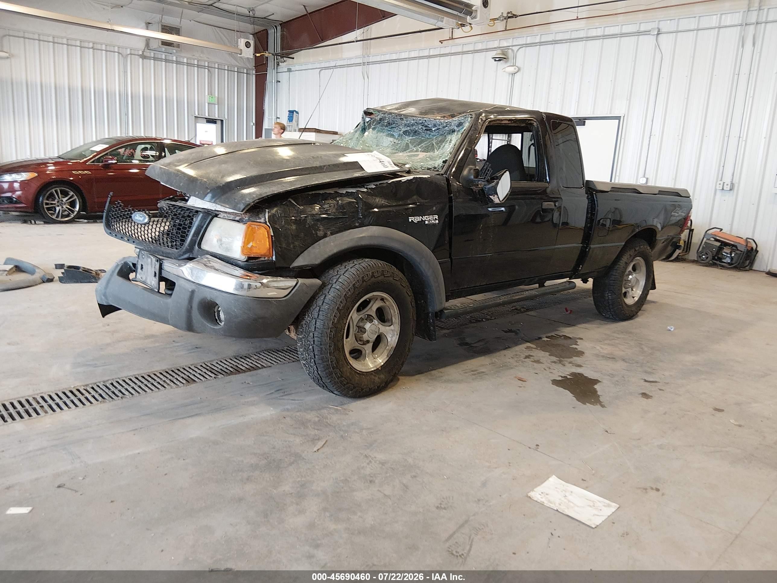 2002 Ford Ranger Edge/xlt Black vin: 1FTZR45E72PA83025