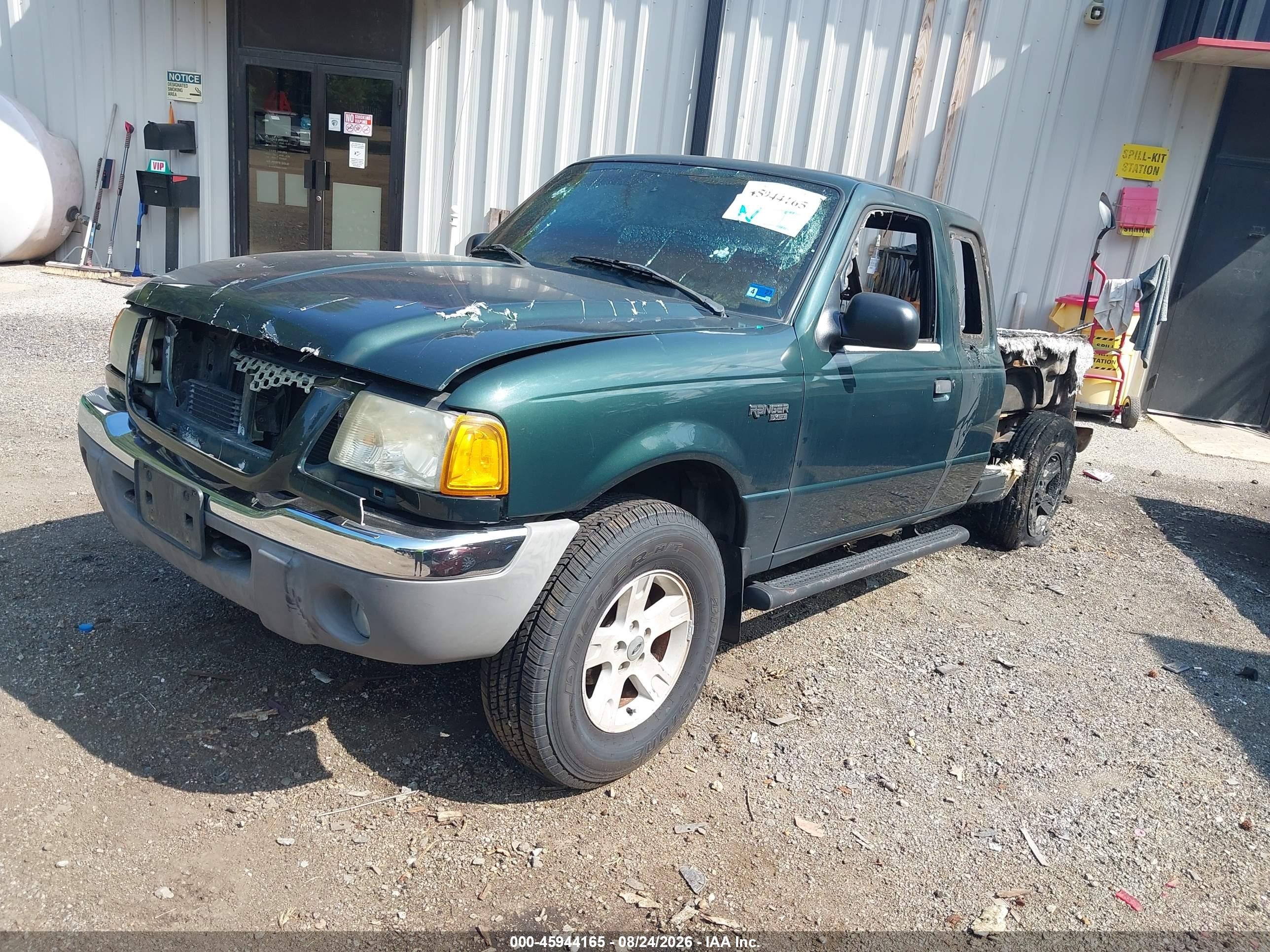 2002 Ford Ranger Super Cab Green vin: 1FTZR45E72PA89844