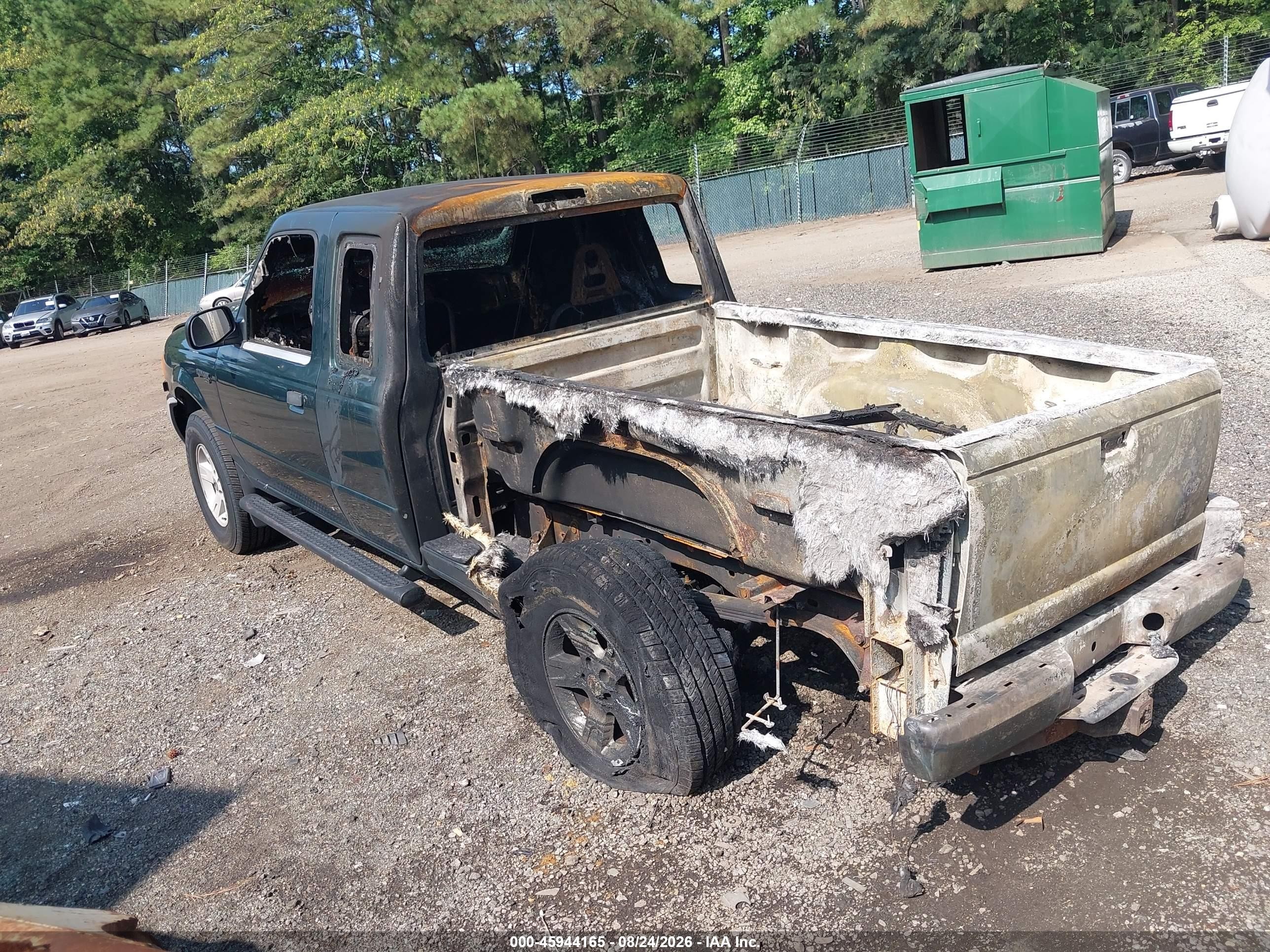 2002 Ford Ranger Super Cab Green vin: 1FTZR45E72PA89844