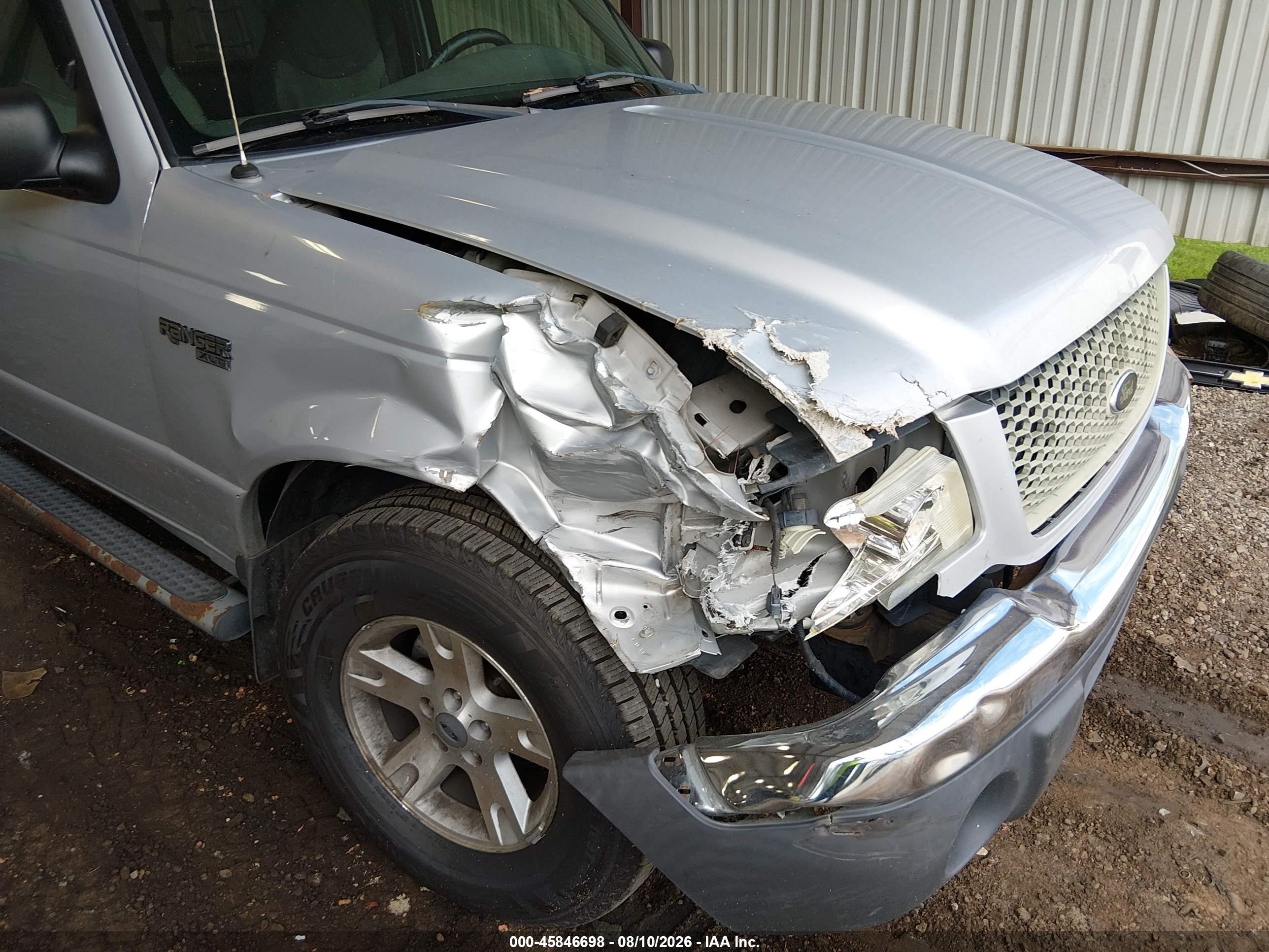 2002 Ford Ranger Edge/xlt Silver vin: 1FTZR45E72TA12074