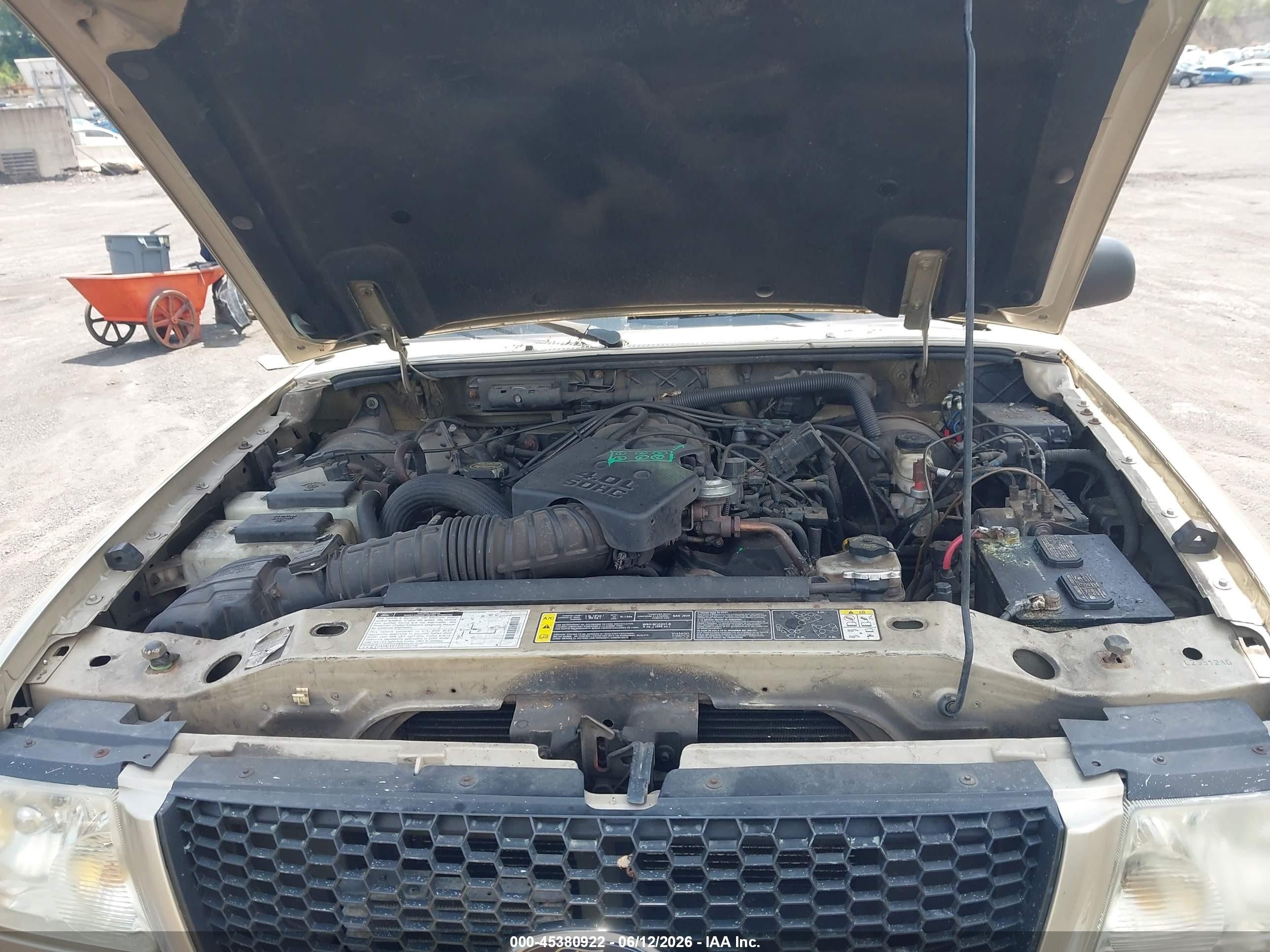 2002 Ford Ranger Edge/xlt Золотой vin: 1FTZR45E72TA21213